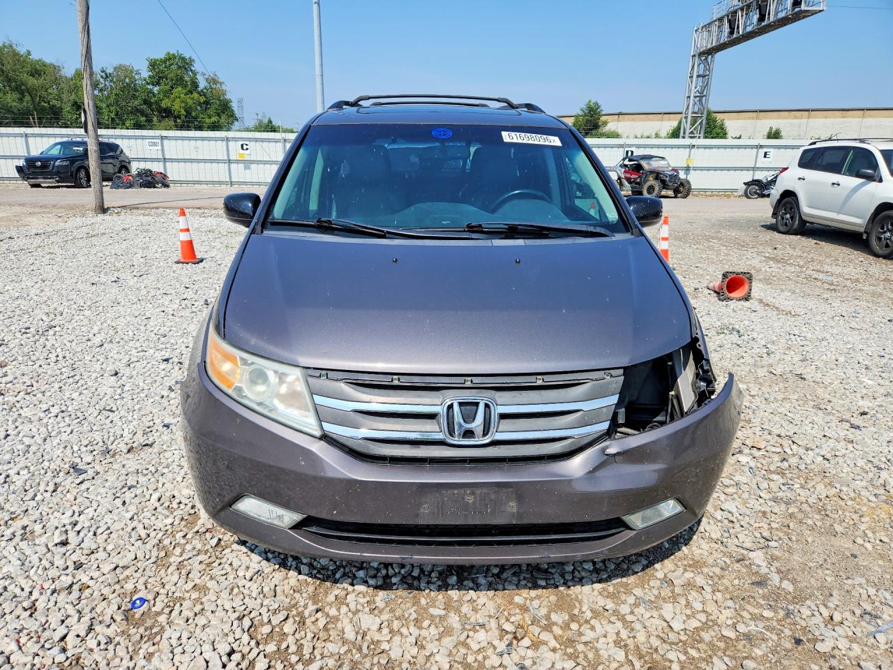 2011 Honda Odyssey Touring Gray vin: 5FNRL5H93BB064570