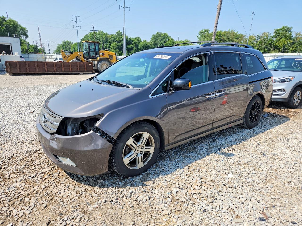 2011 Honda Odyssey Touring Gray vin: 5FNRL5H93BB064570