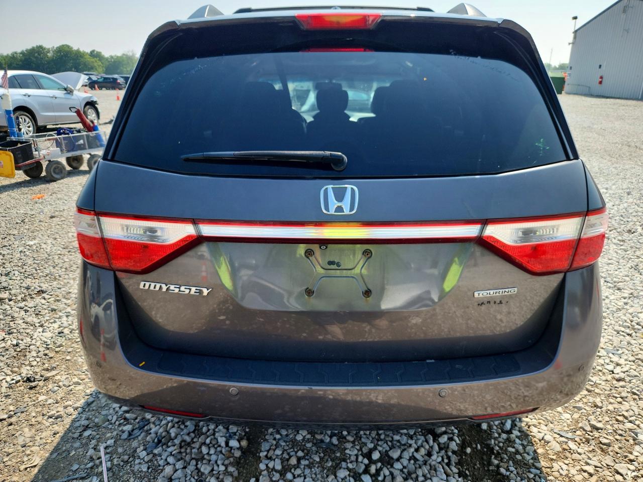 2011 Honda Odyssey Touring Gray vin: 5FNRL5H93BB064570