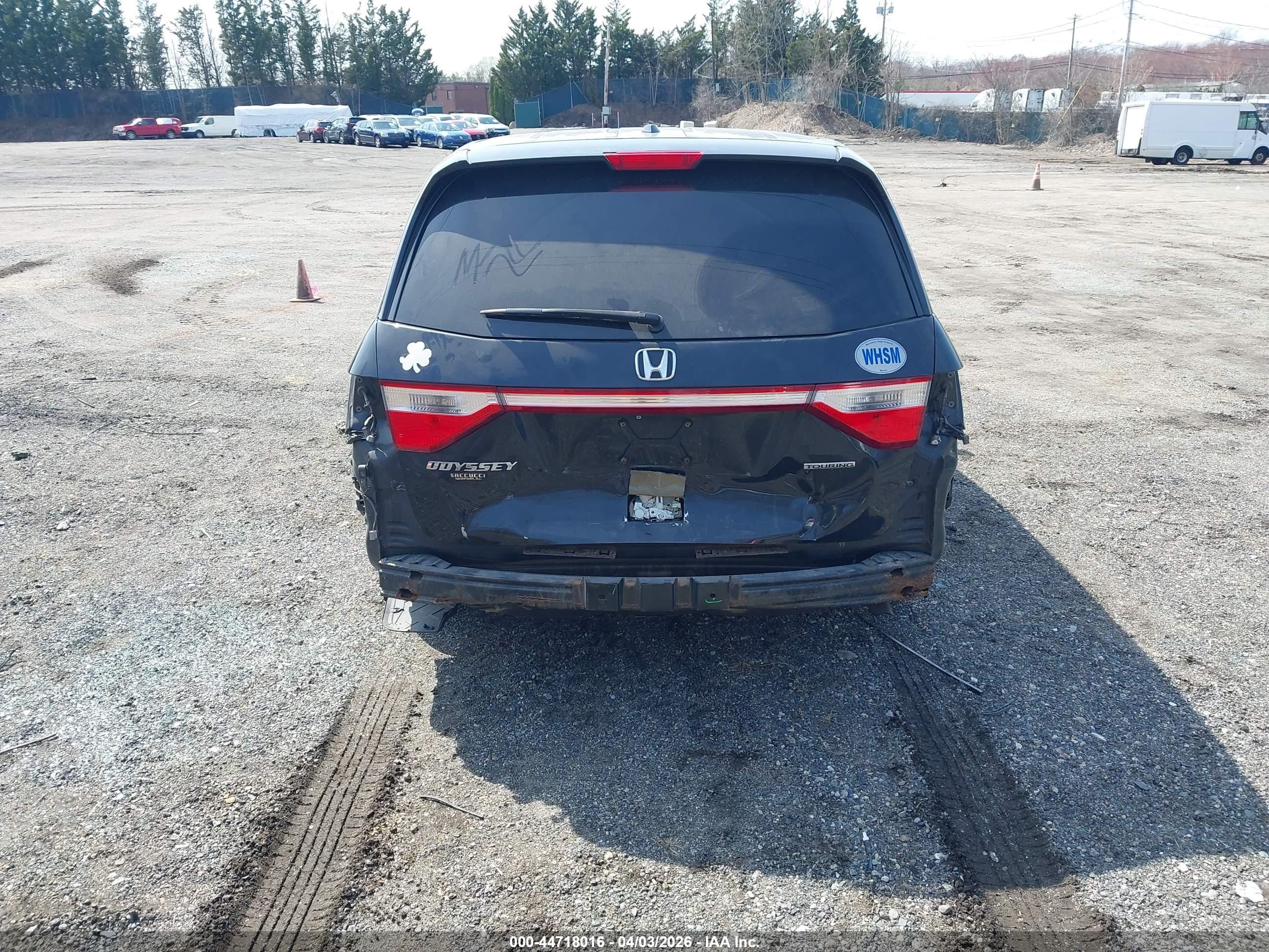 2012 Honda Odyssey Touring/touring Elite Black vin: 5FNRL5H93CB008663