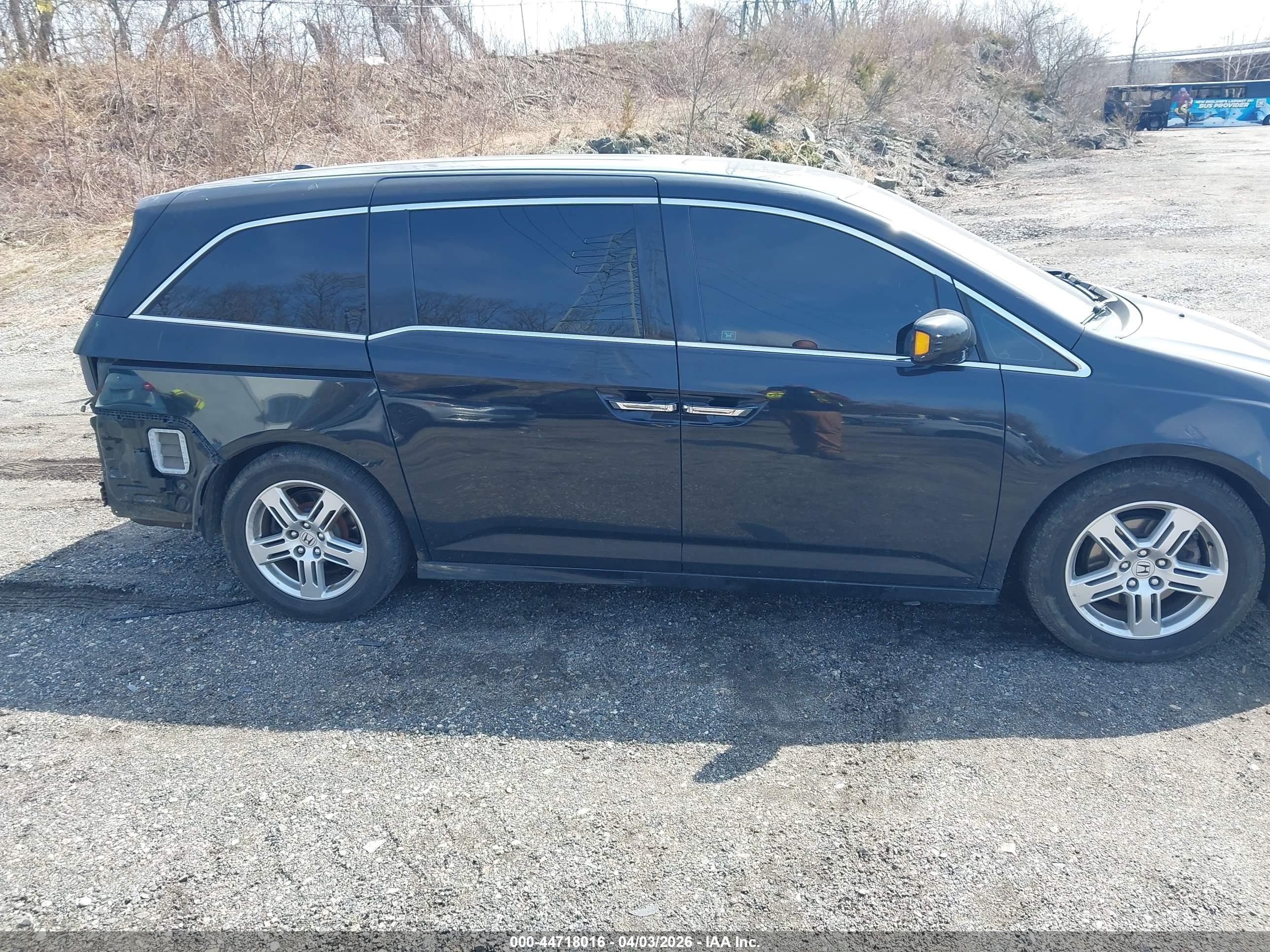2012 Honda Odyssey Touring/touring Elite Black vin: 5FNRL5H93CB008663