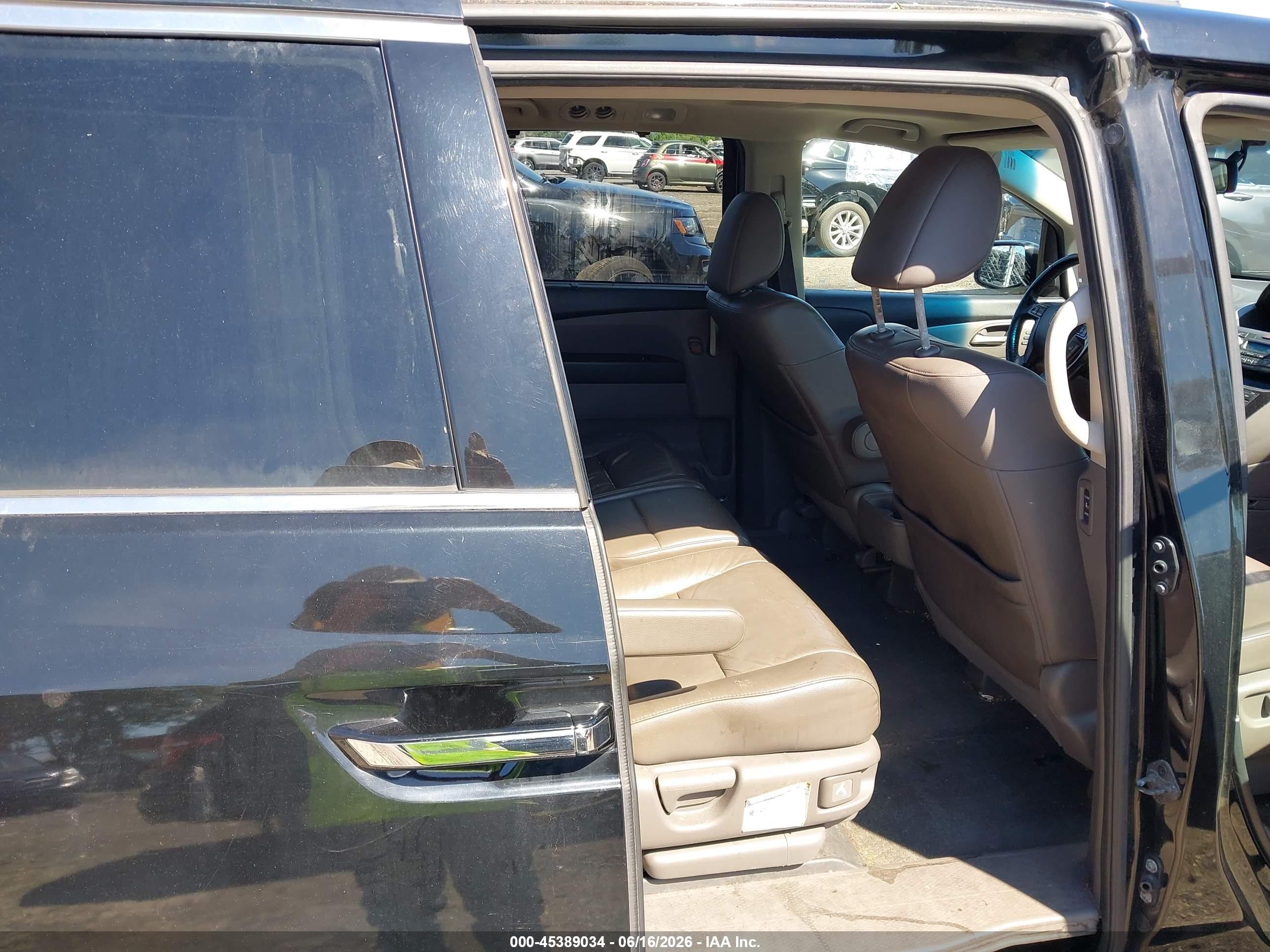 2012 Honda Odyssey Touring/touring Elite Black vin: 5FNRL5H93CB053070