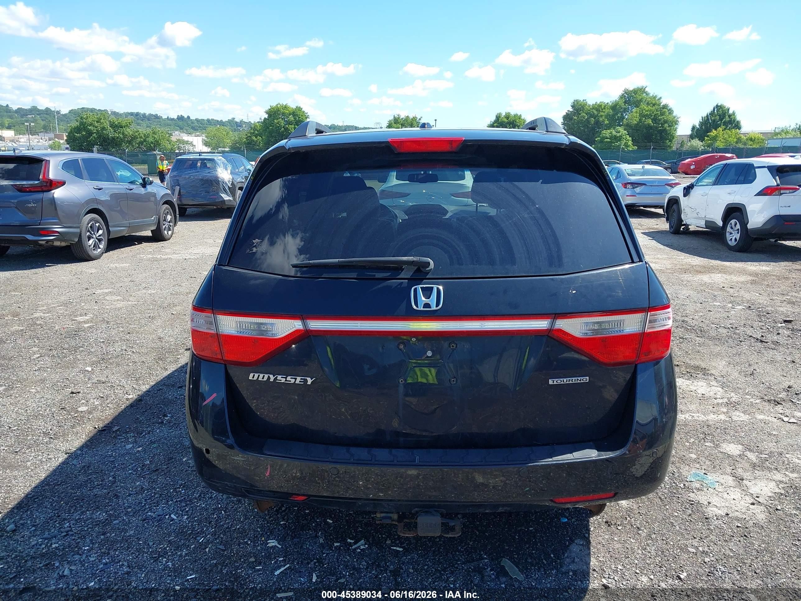 2012 Honda Odyssey Touring/touring Elite Black vin: 5FNRL5H93CB053070