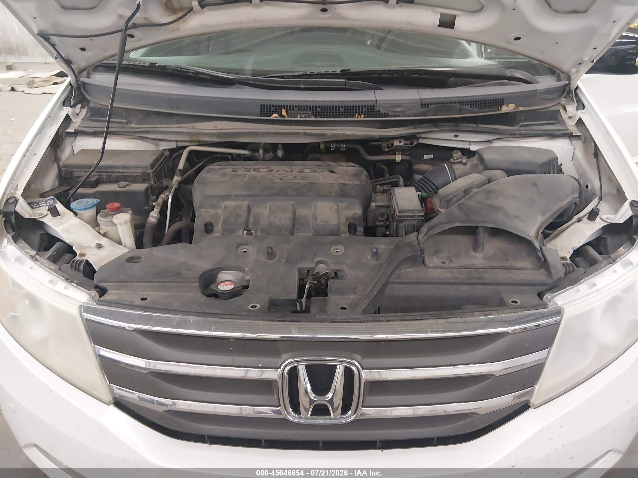 2012 Honda Odyssey Touring/touring Elite White vin: 5FNRL5H93CB071584