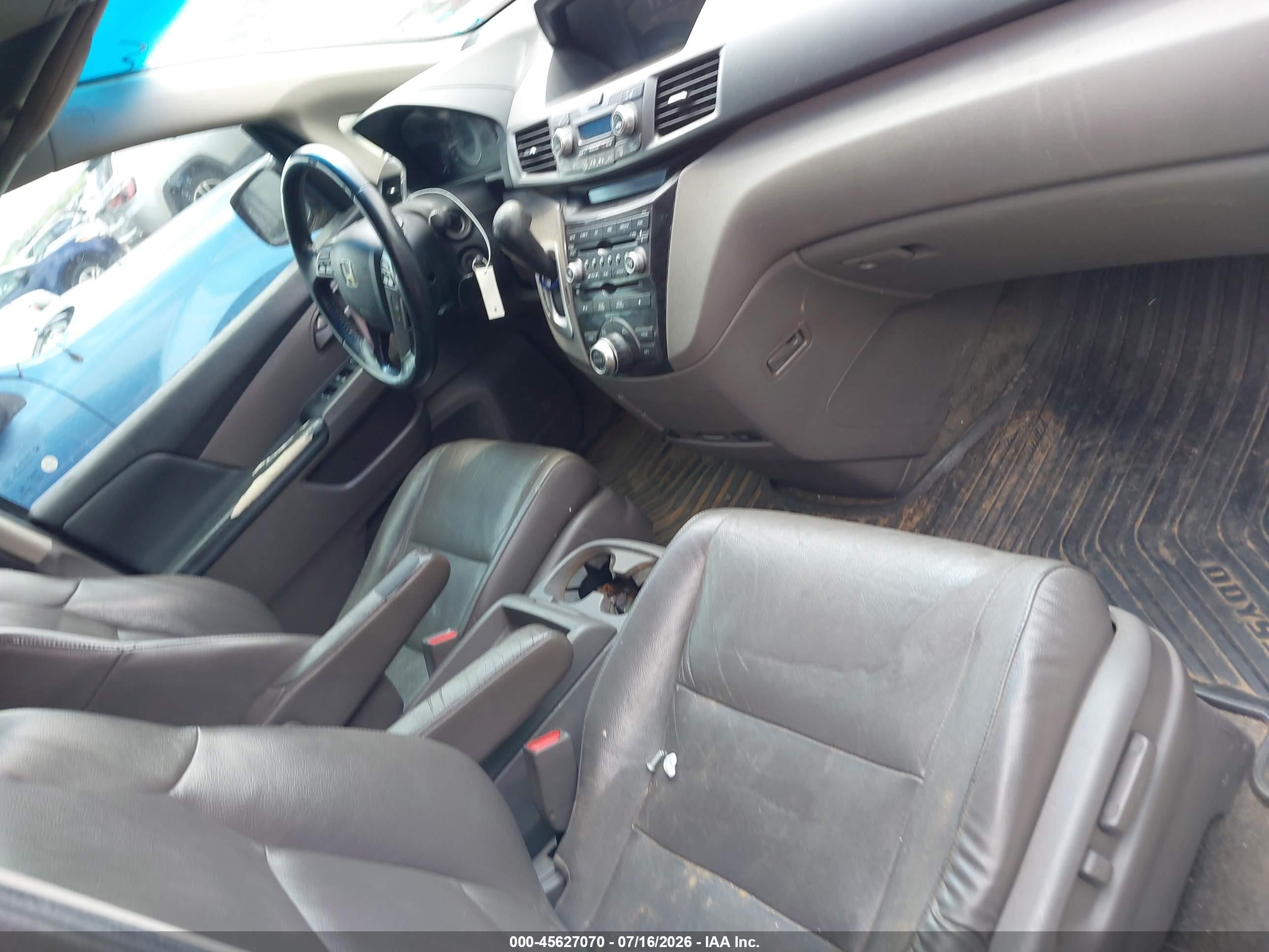 2012 Honda Odyssey Touring/touring Elite Black vin: 5FNRL5H93CB079894