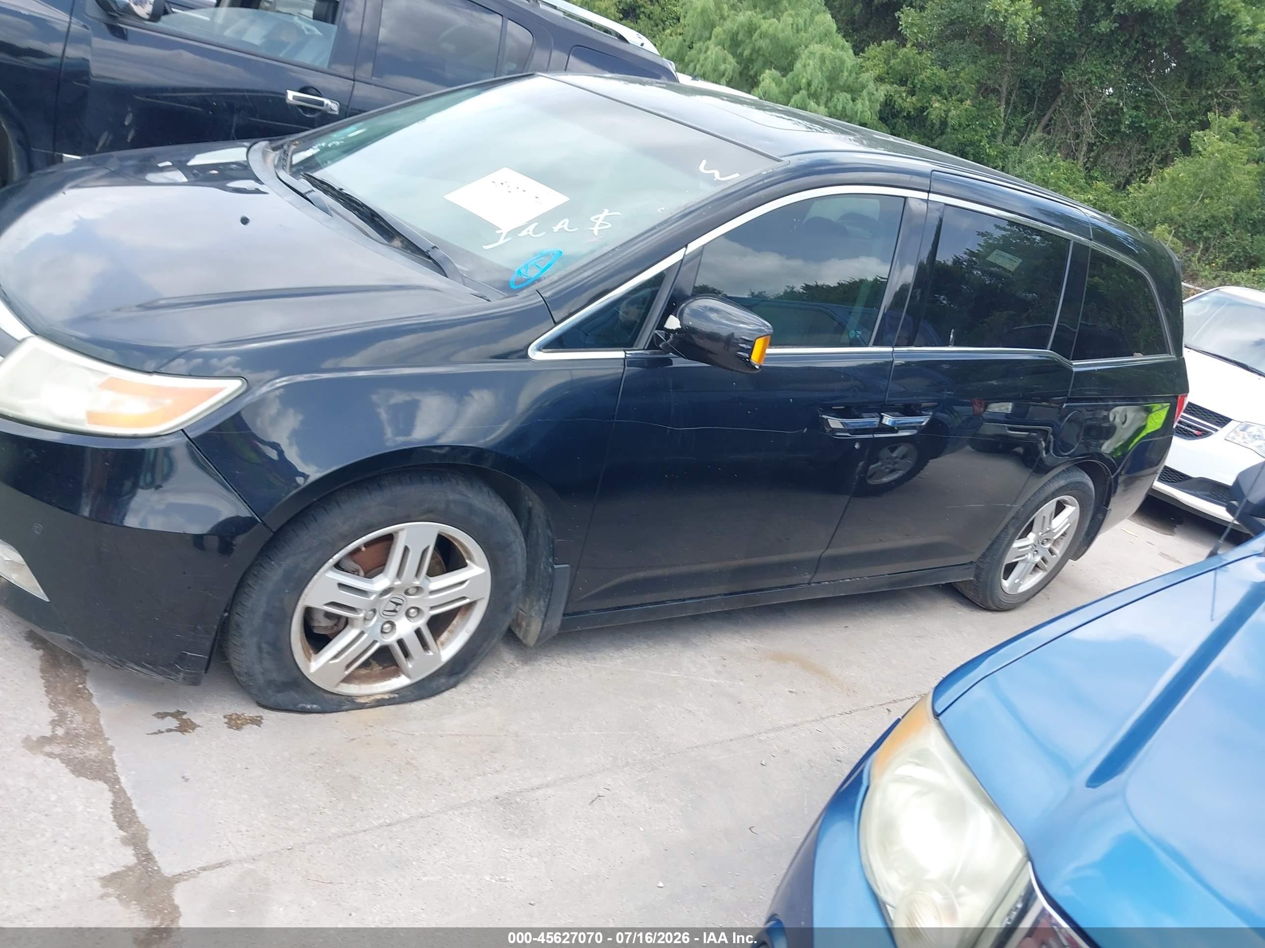 2012 Honda Odyssey Touring/touring Elite Black vin: 5FNRL5H93CB079894