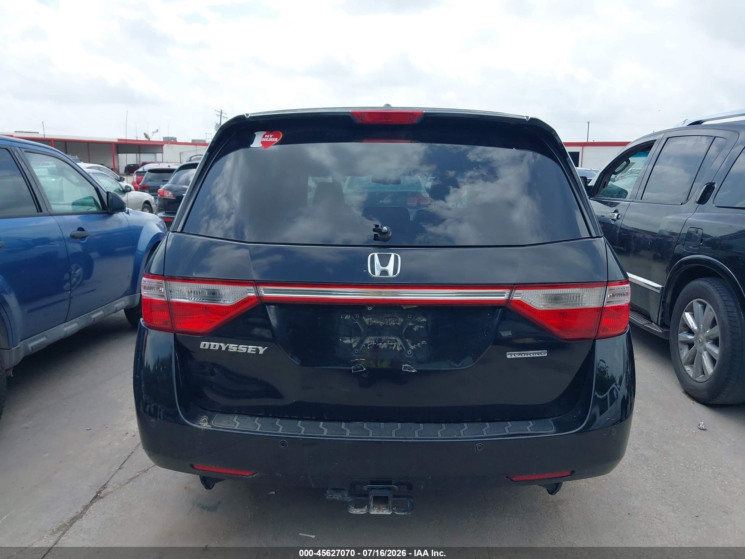 2012 Honda Odyssey Touring/touring Elite Black vin: 5FNRL5H93CB079894