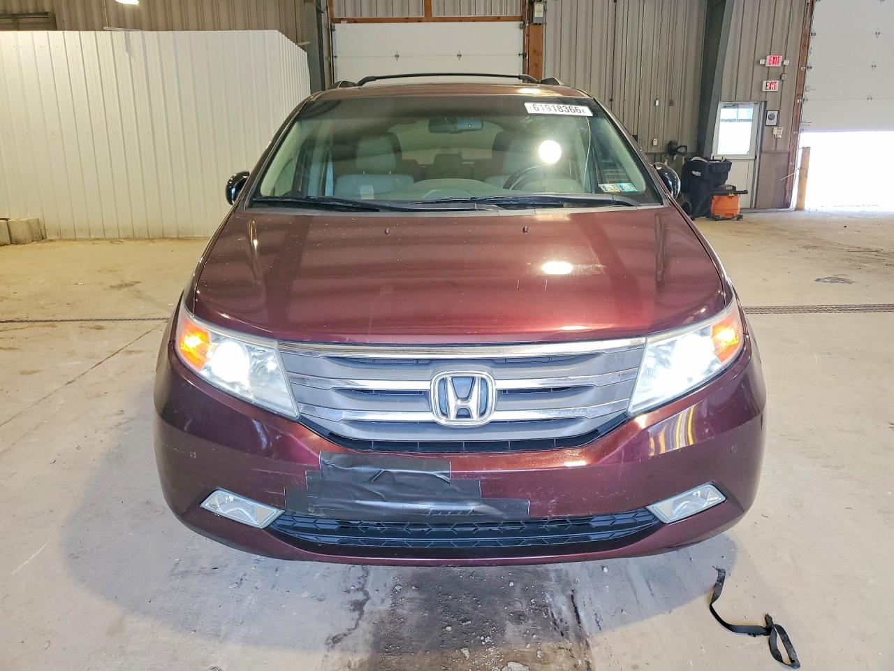 2012 Honda Odyssey Touring Maroon vin: 5FNRL5H93CB085453