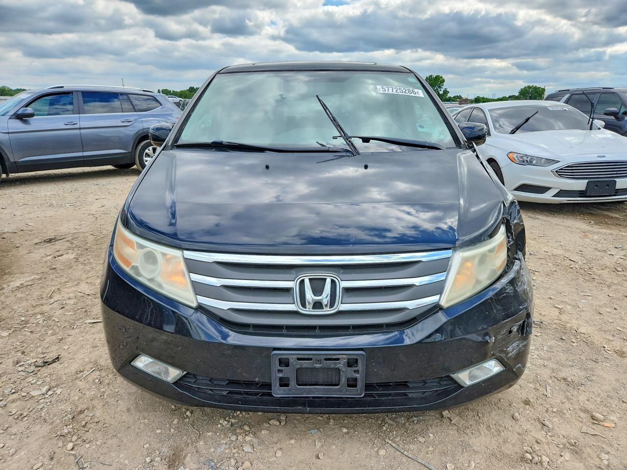 2012 Honda Odyssey Touring Black vin: 5FNRL5H93CB128494