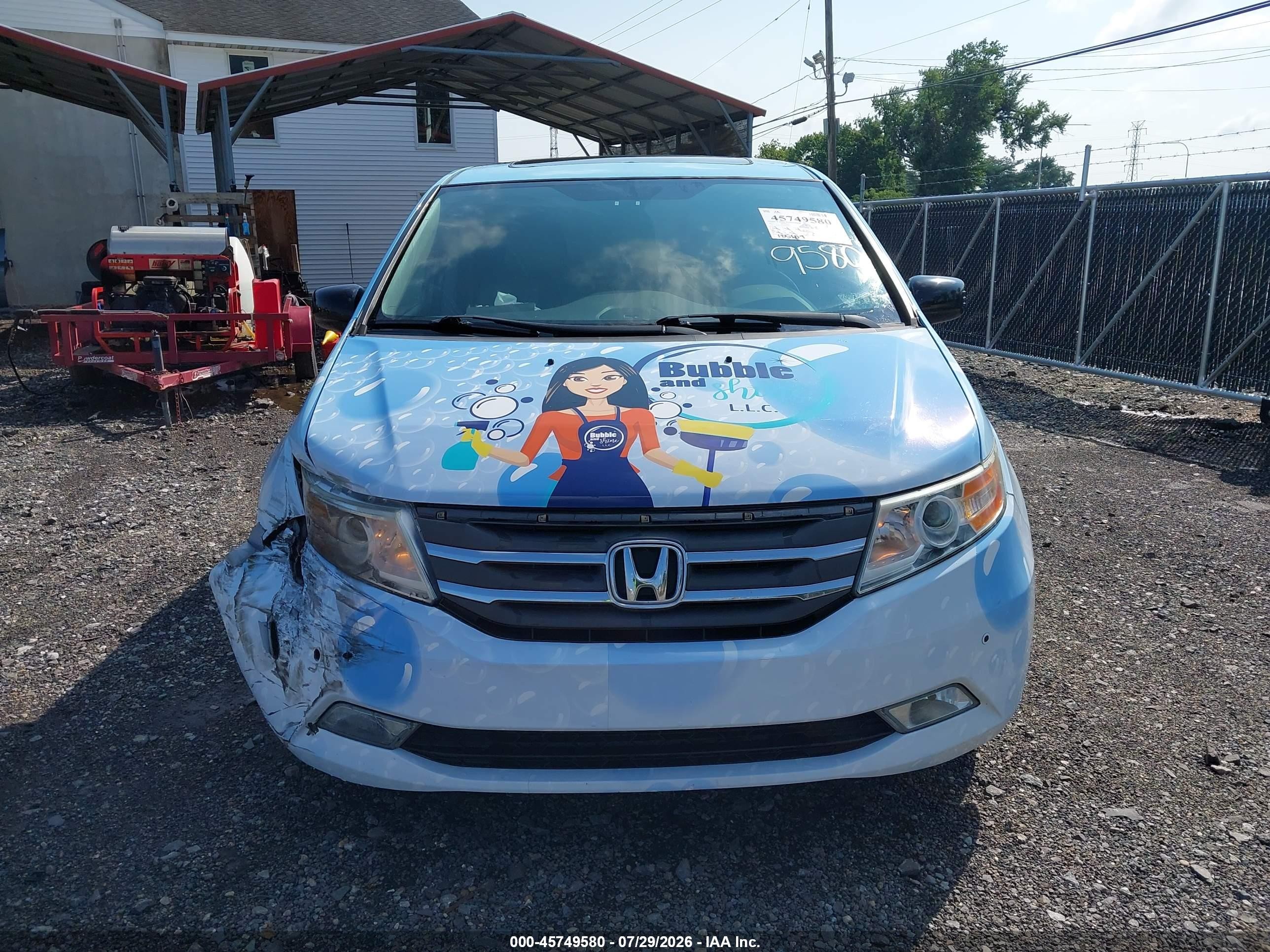 2013 Honda Odyssey Touring/touring Elite Blue vin: 5FNRL5H93DB006025
