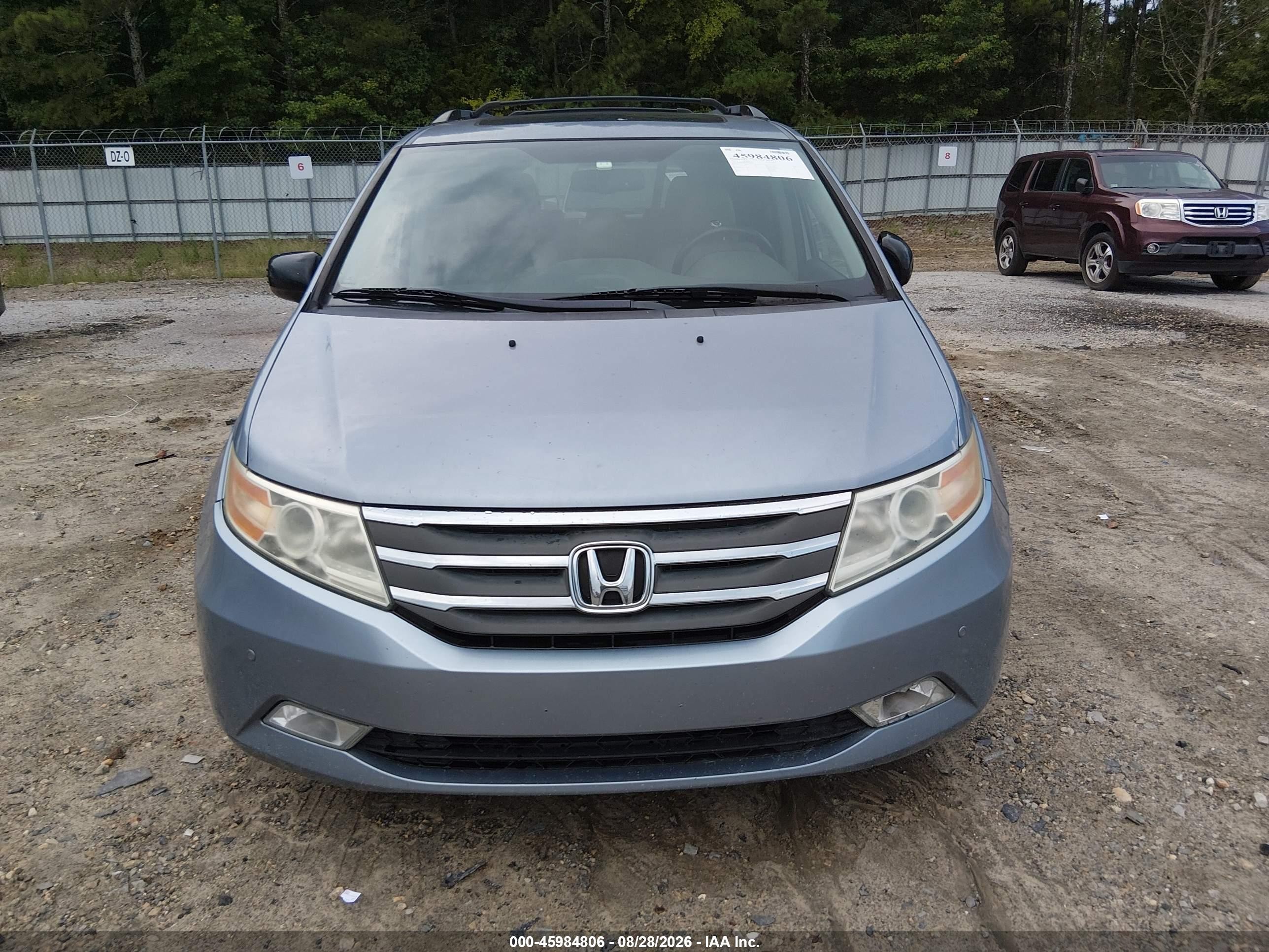 2013 Honda Odyssey Touring/touring Elite Blue vin: 5FNRL5H93DB026033