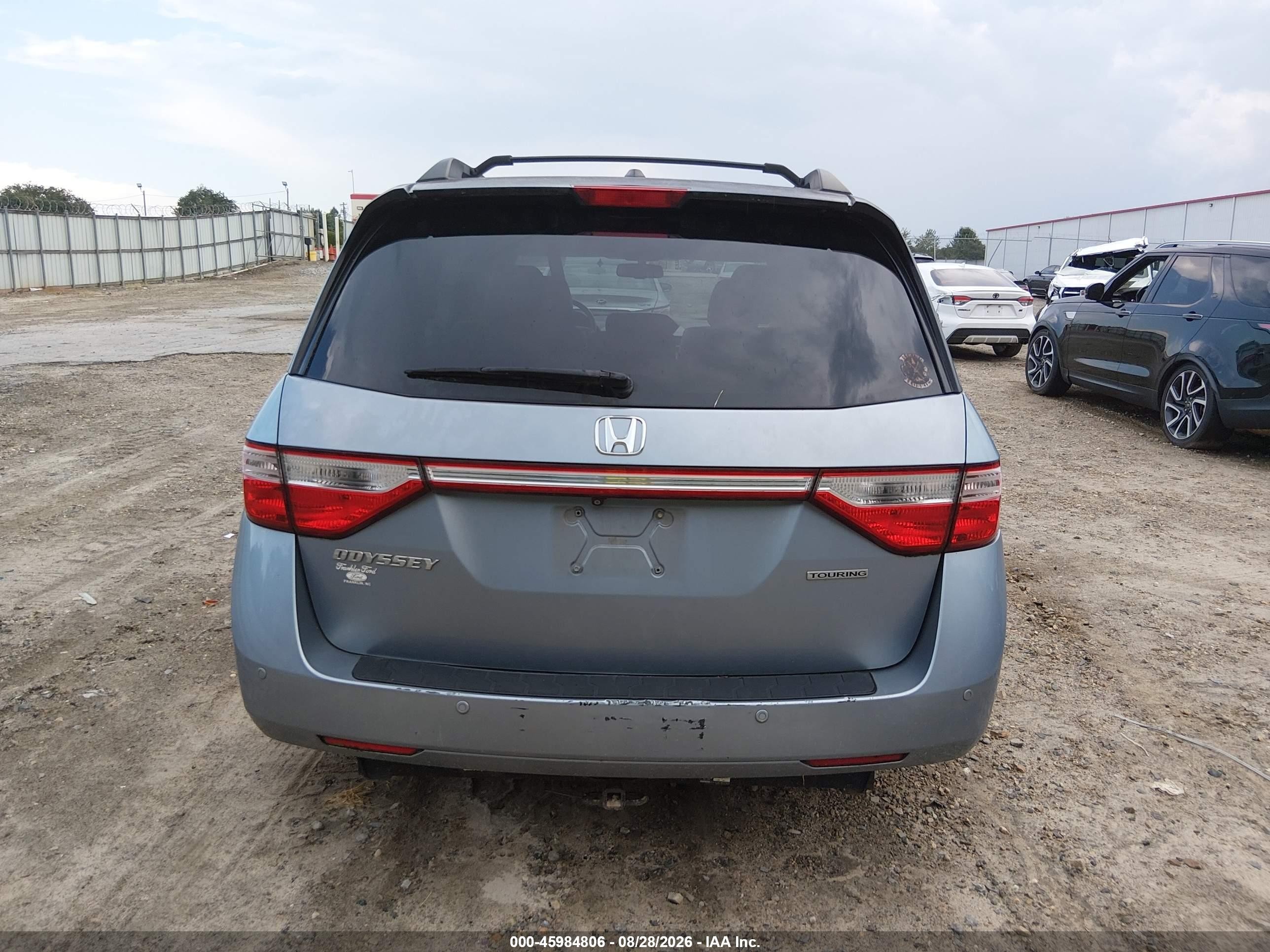 2013 Honda Odyssey Touring/touring Elite Blue vin: 5FNRL5H93DB026033