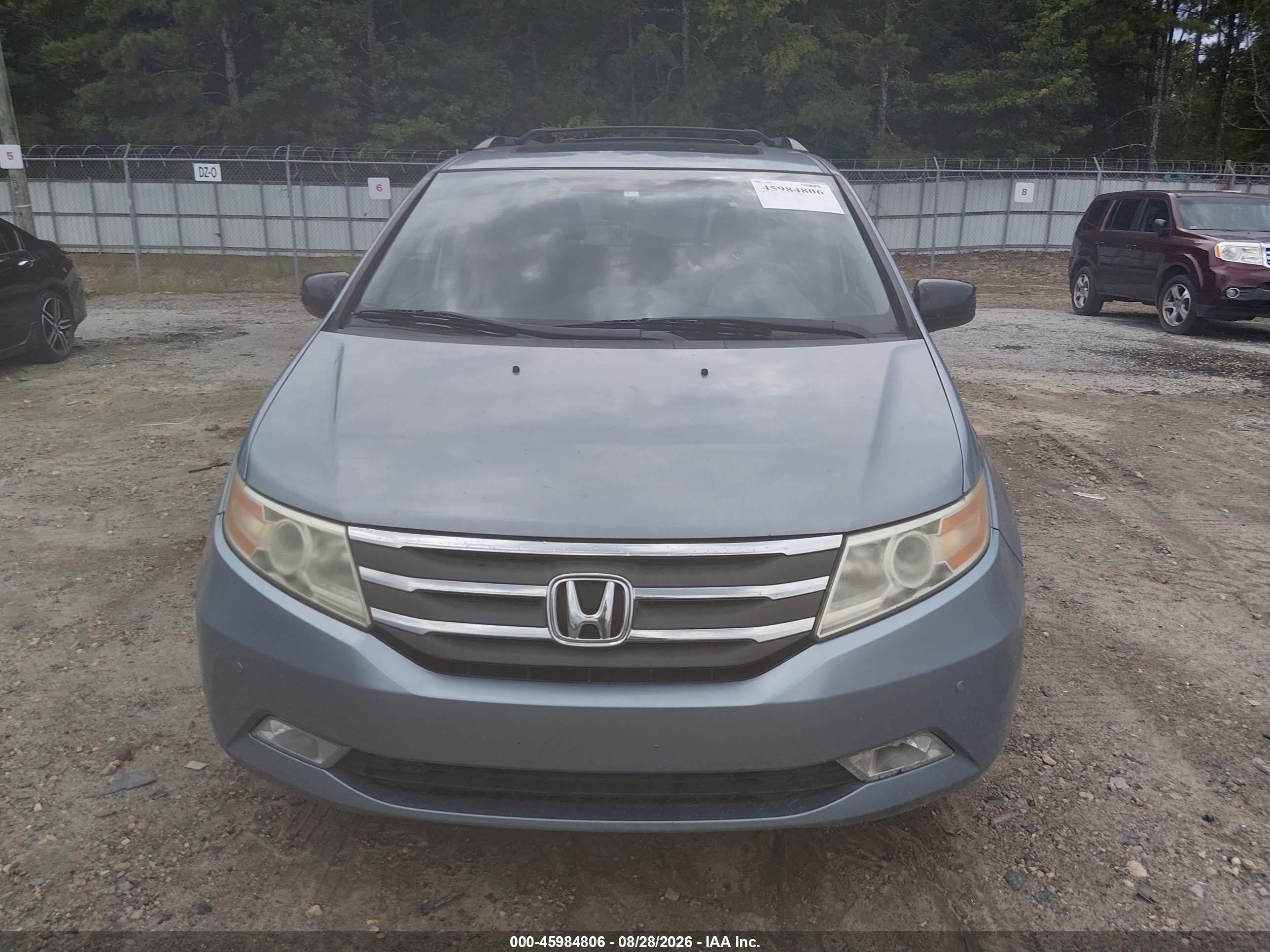 2013 Honda Odyssey Touring/touring Elite Blue vin: 5FNRL5H93DB026033