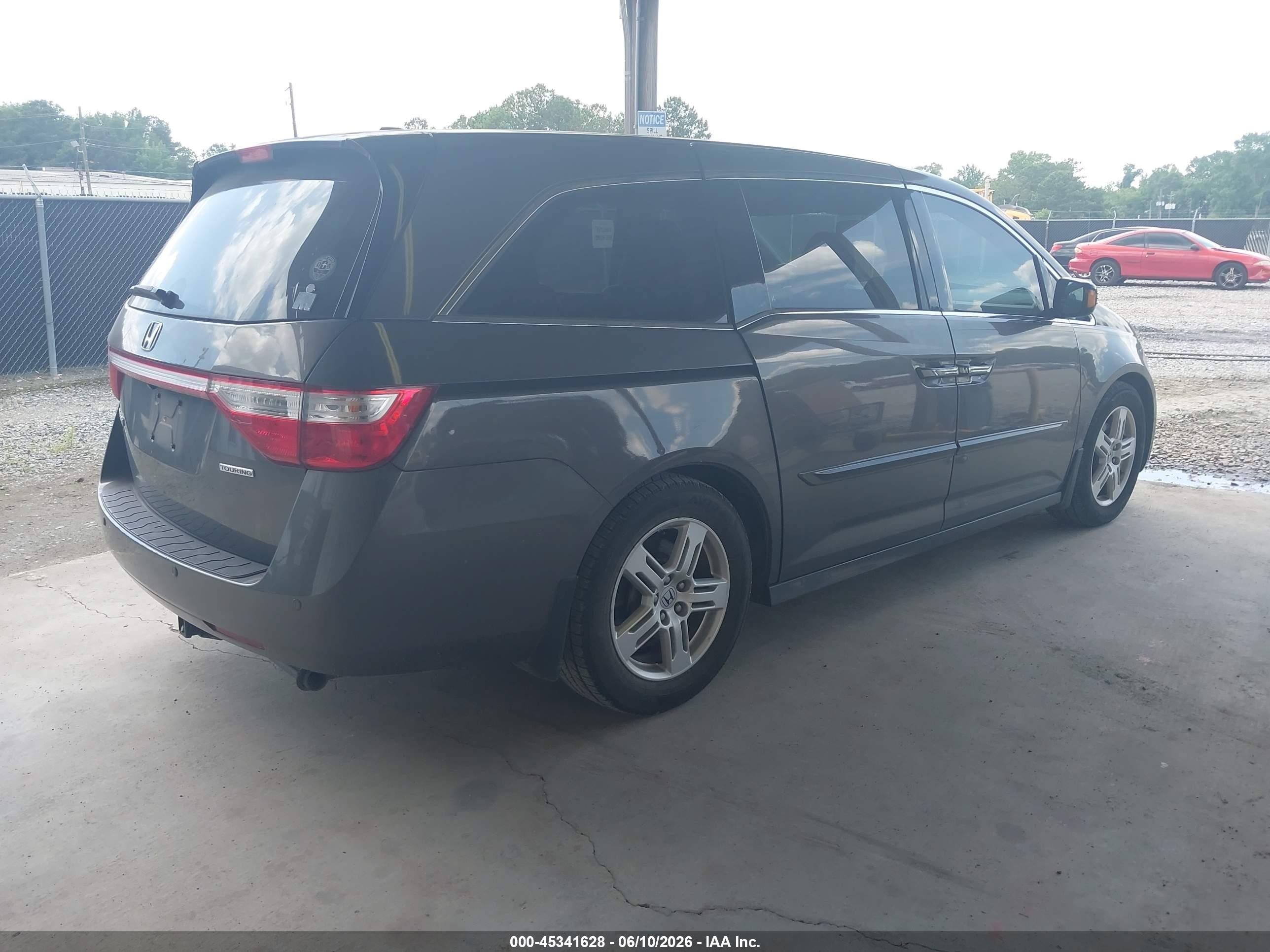 2013 Honda Odyssey Touring/touring Elite Серый vin: 5FNRL5H93DB050218