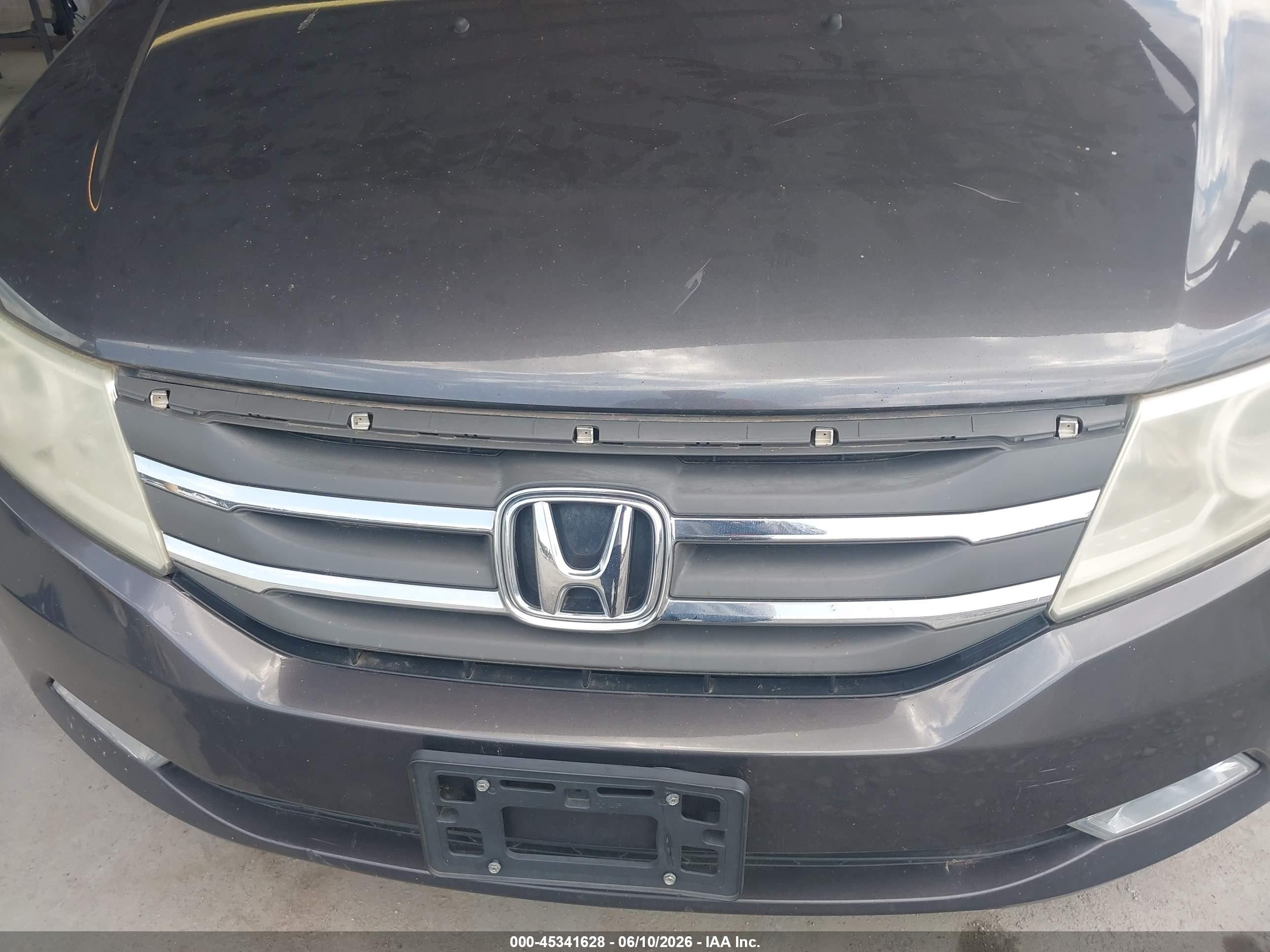 2013 Honda Odyssey Touring/touring Elite Серый vin: 5FNRL5H93DB050218