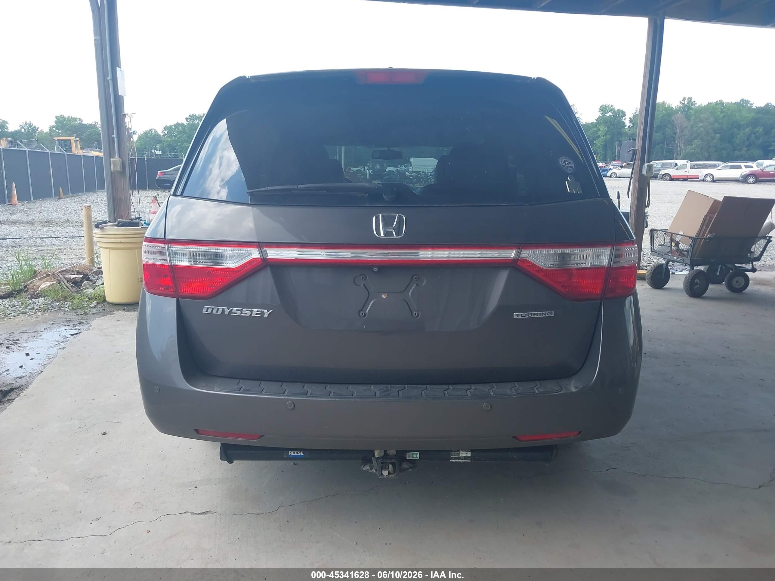 2013 Honda Odyssey Touring/touring Elite Серый vin: 5FNRL5H93DB050218