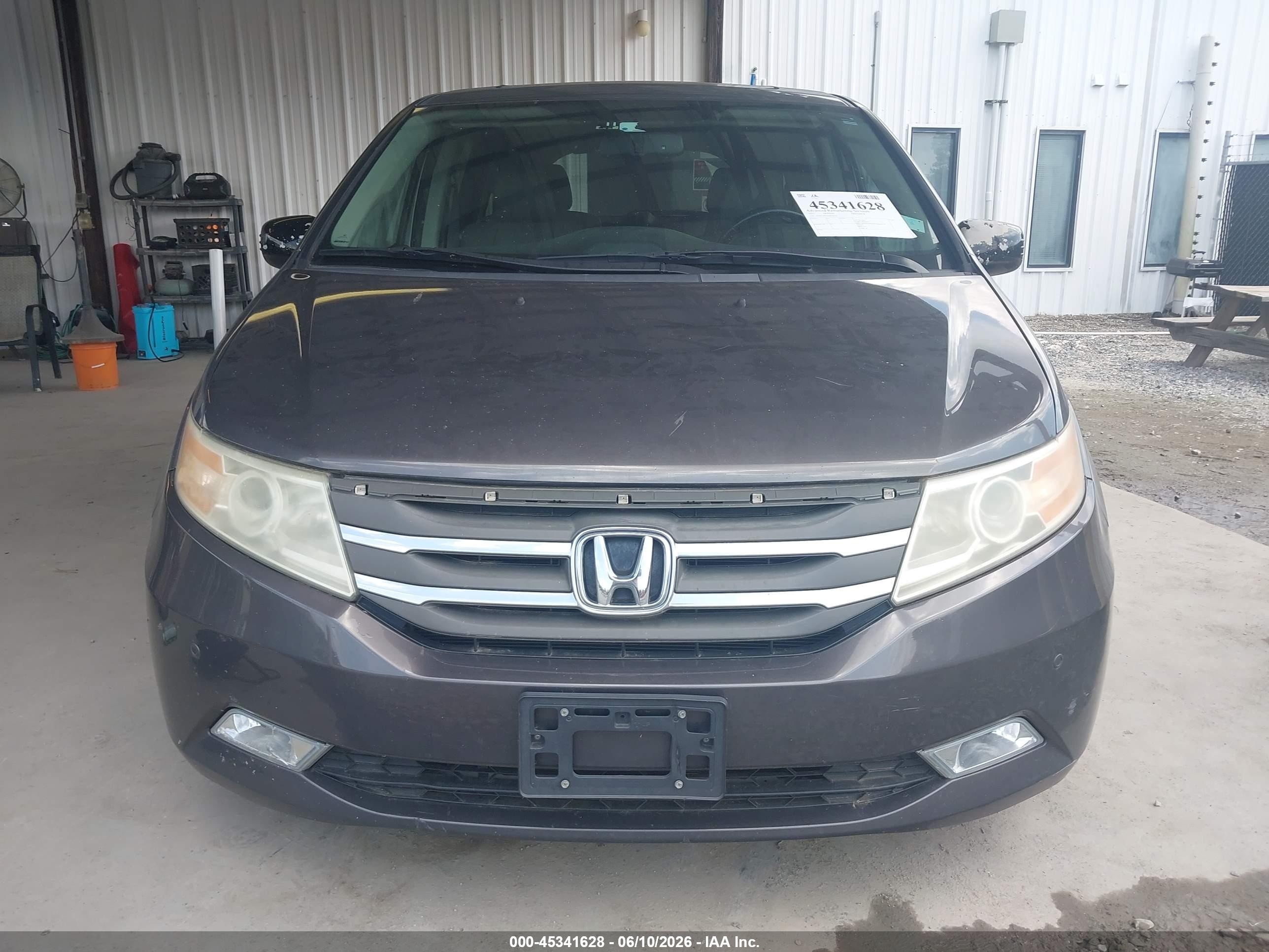 2013 Honda Odyssey Touring/touring Elite Серый vin: 5FNRL5H93DB050218