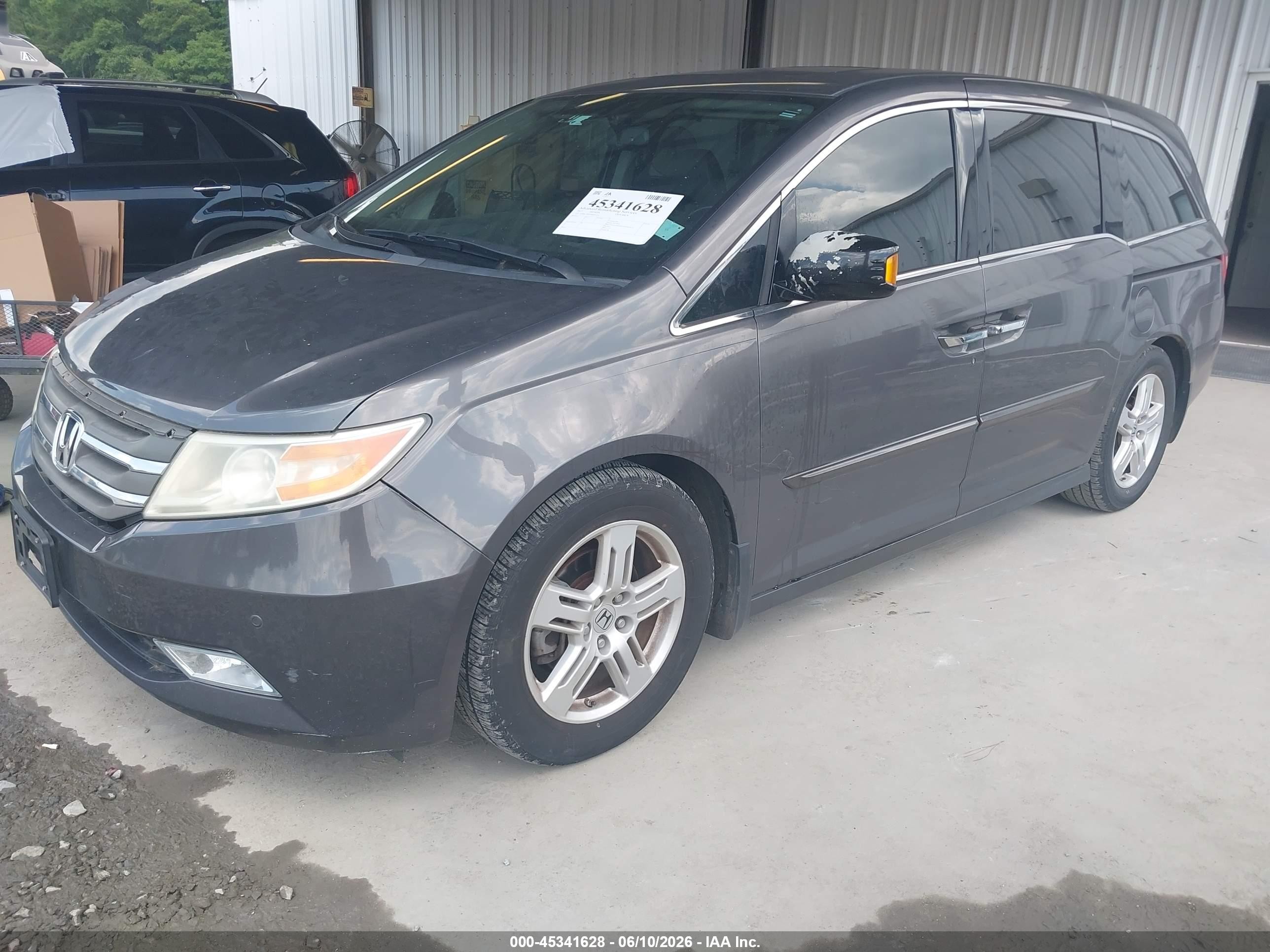 2013 Honda Odyssey Touring/touring Elite Серый vin: 5FNRL5H93DB050218