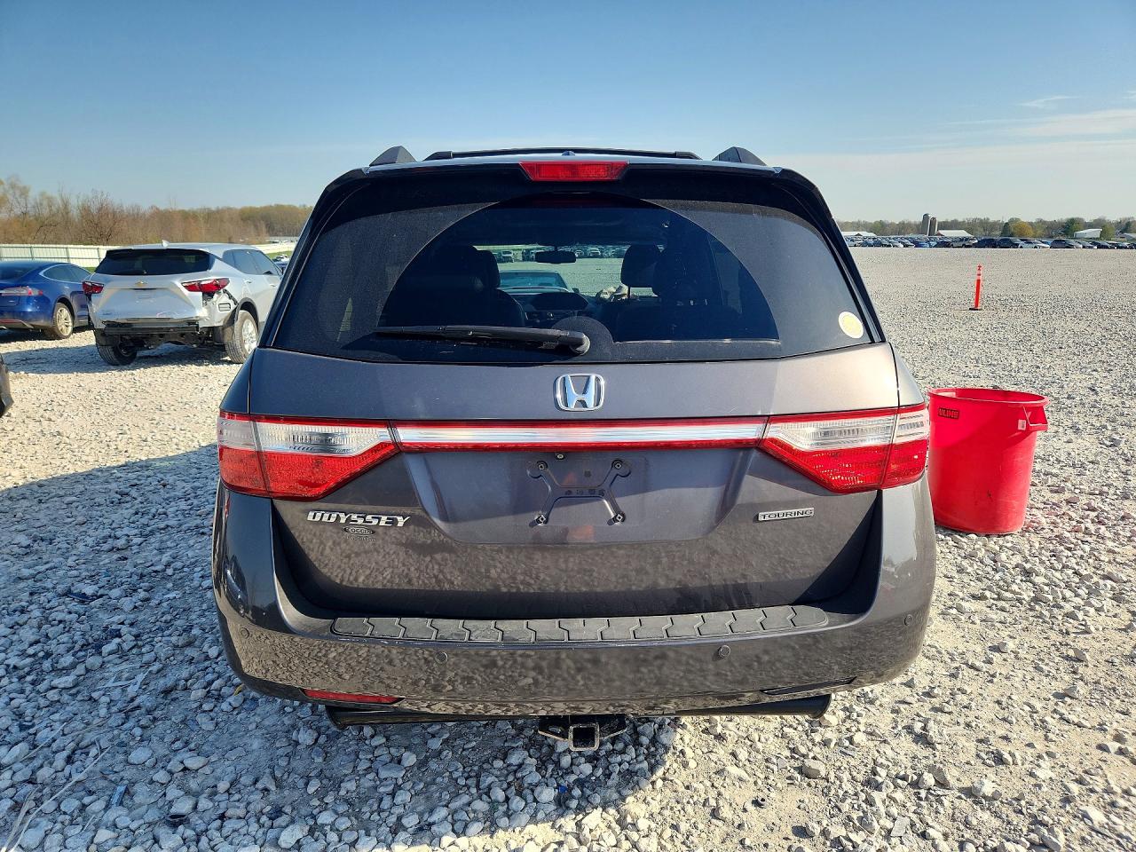2013 Honda Odyssey Touring Gray vin: 5FNRL5H93DB079606