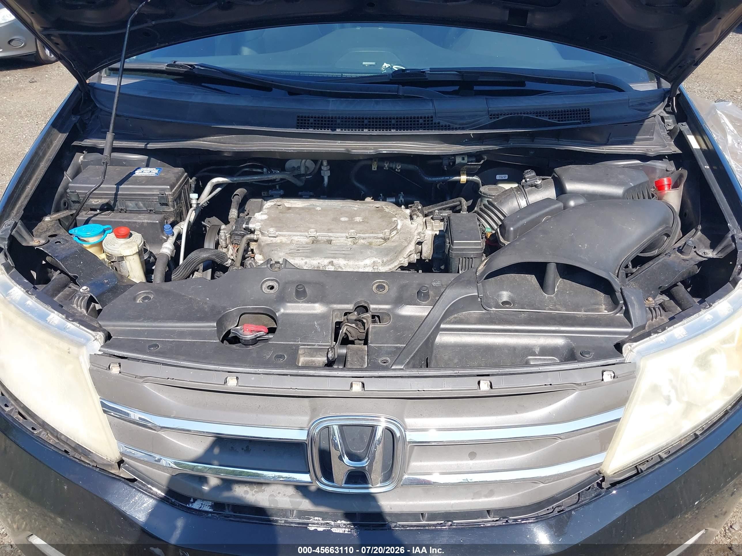 2013 Honda Odyssey Touring/touring Elite Black vin: 5FNRL5H93DB081632
