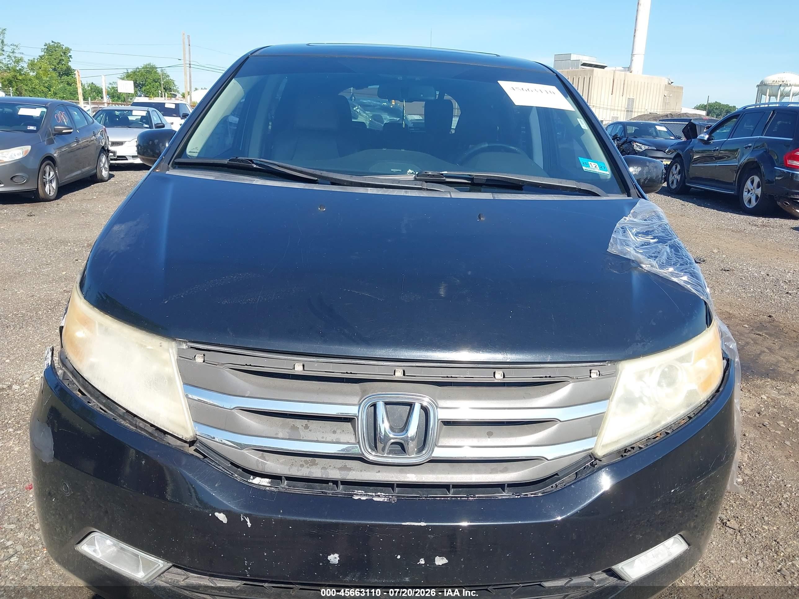 2013 Honda Odyssey Touring/touring Elite Black vin: 5FNRL5H93DB081632