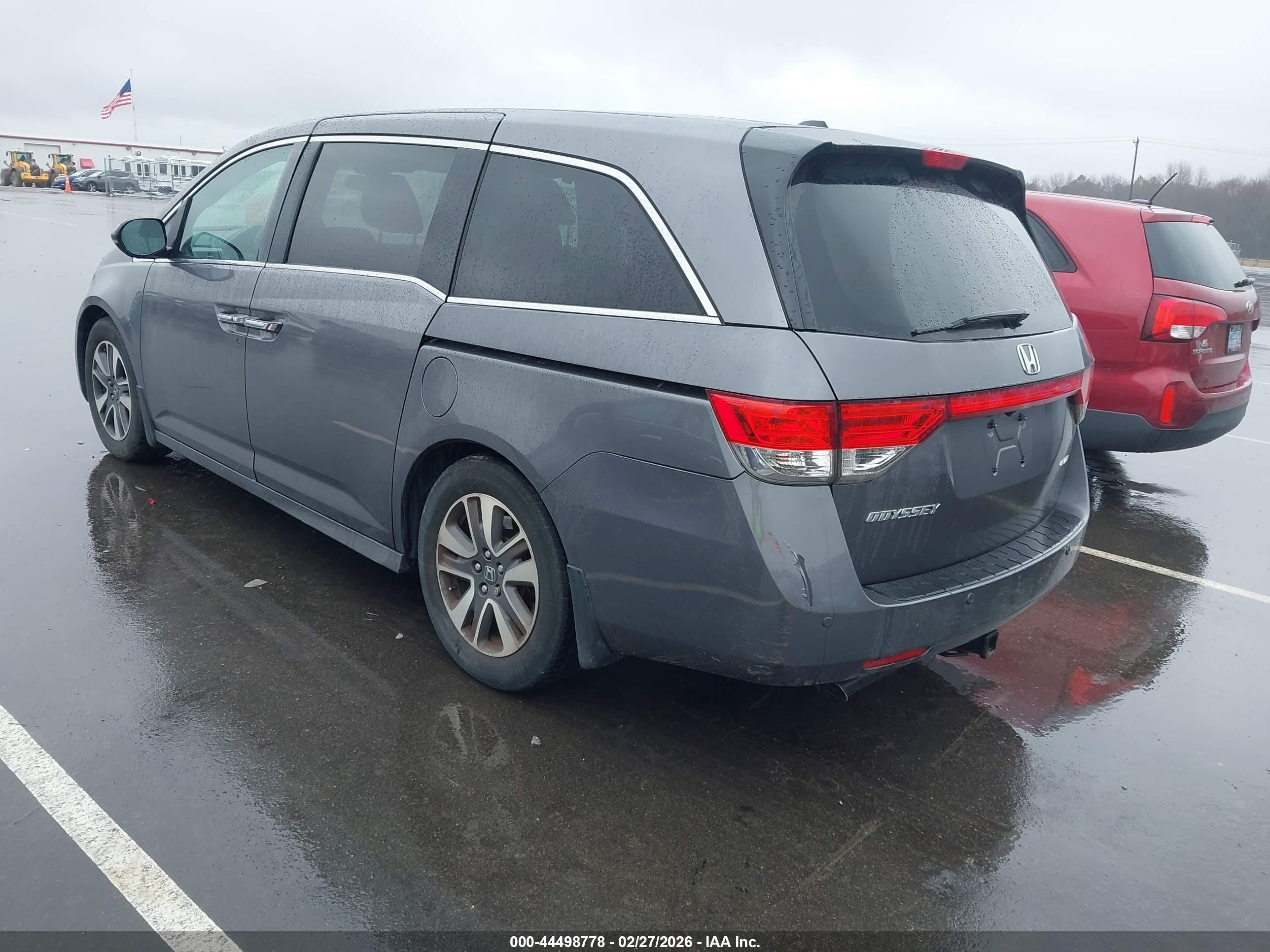 2014 Honda Odyssey Touring/touring Elite Gray vin: 5FNRL5H93EB001117