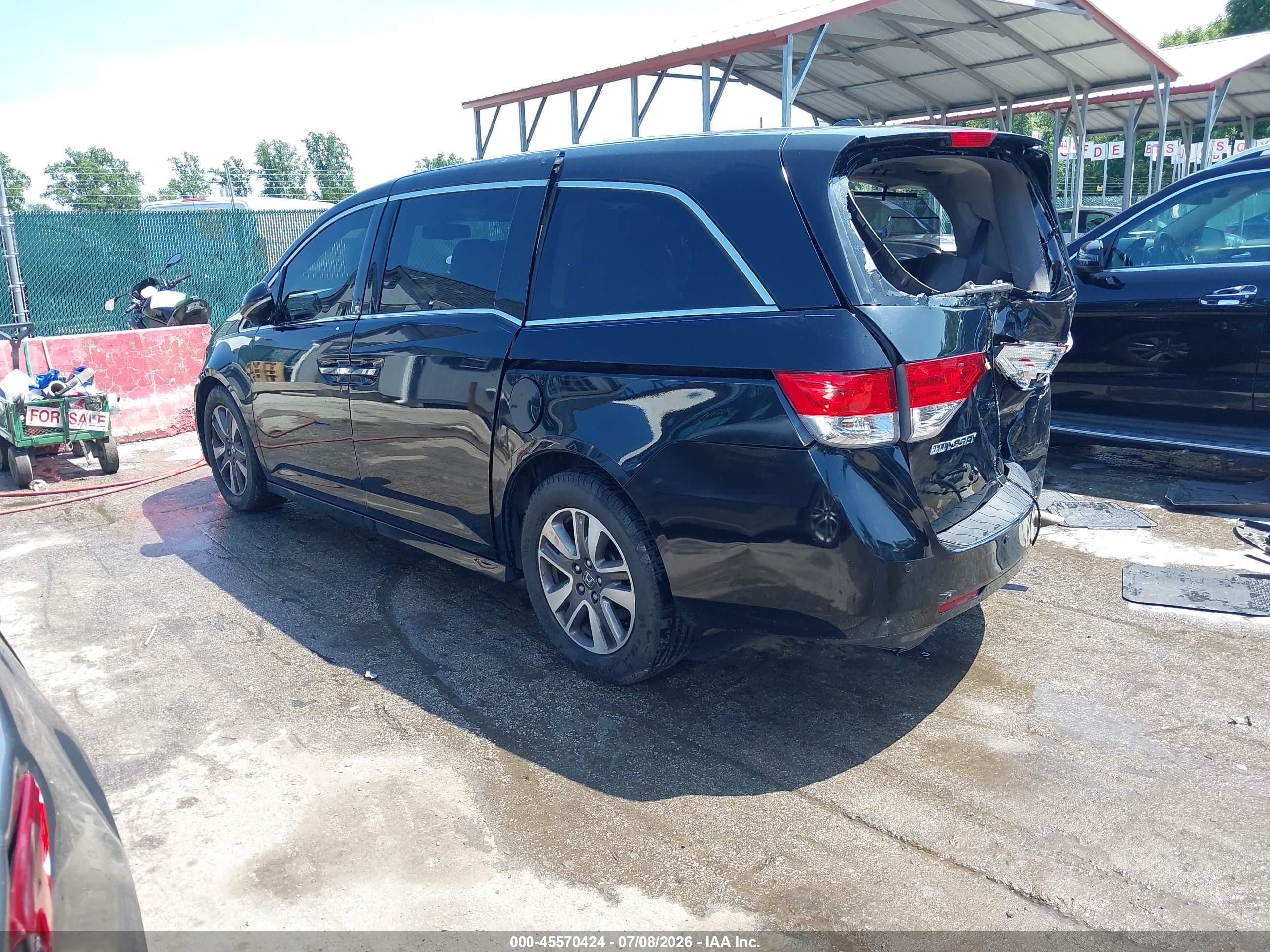 2014 Honda Odyssey Touring/touring Elite Black vin: 5FNRL5H93EB001831