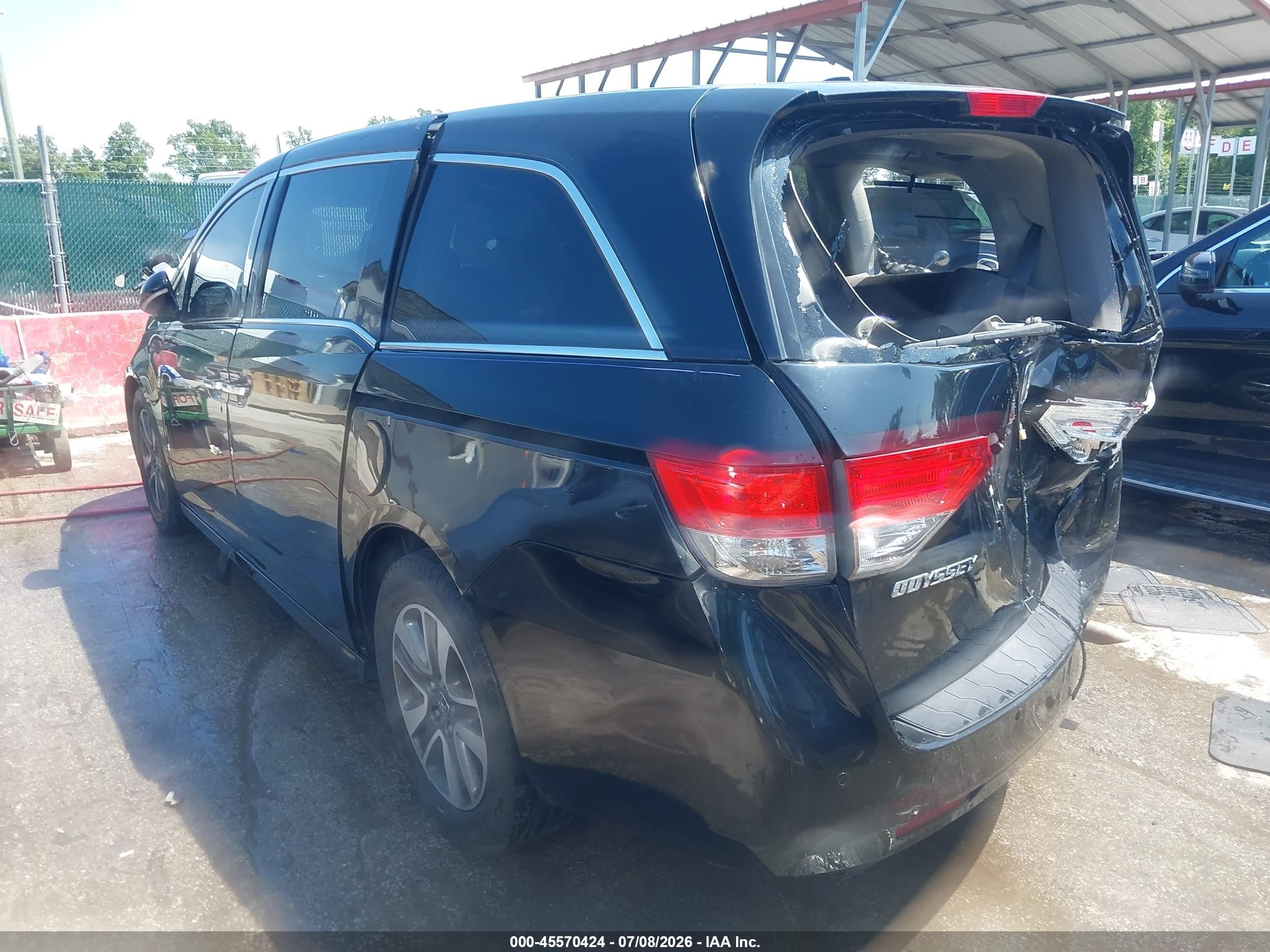 2014 Honda Odyssey Touring/touring Elite Black vin: 5FNRL5H93EB001831
