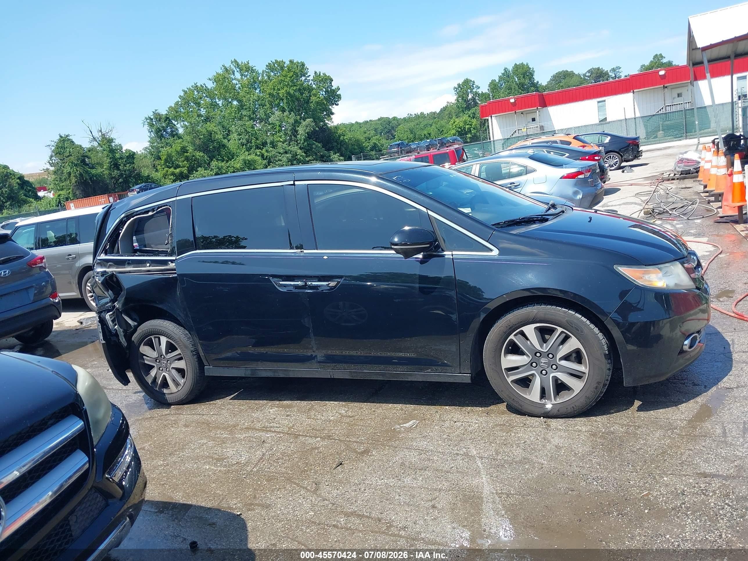 2014 Honda Odyssey Touring/touring Elite Black vin: 5FNRL5H93EB001831