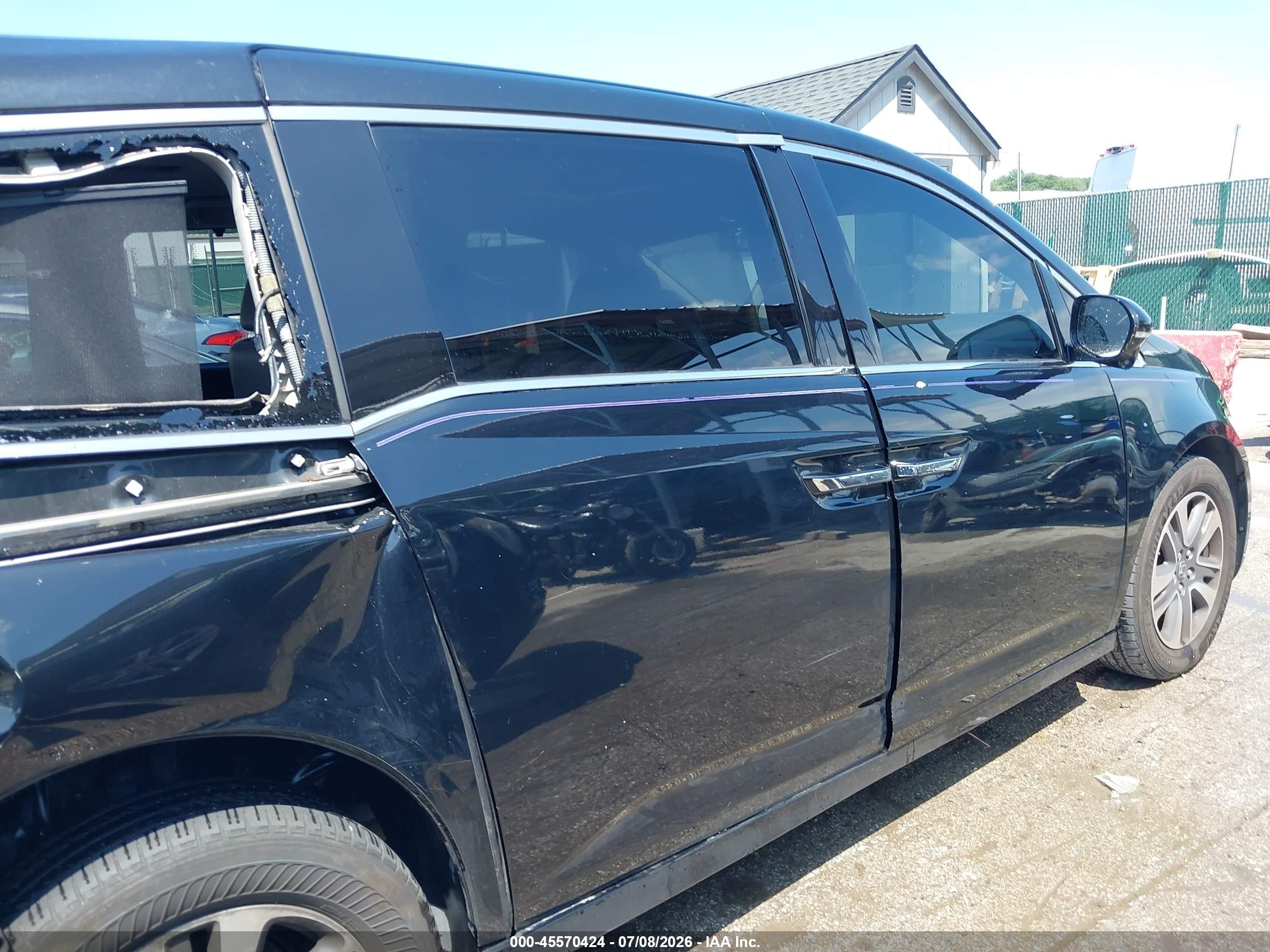 2014 Honda Odyssey Touring/touring Elite Black vin: 5FNRL5H93EB001831