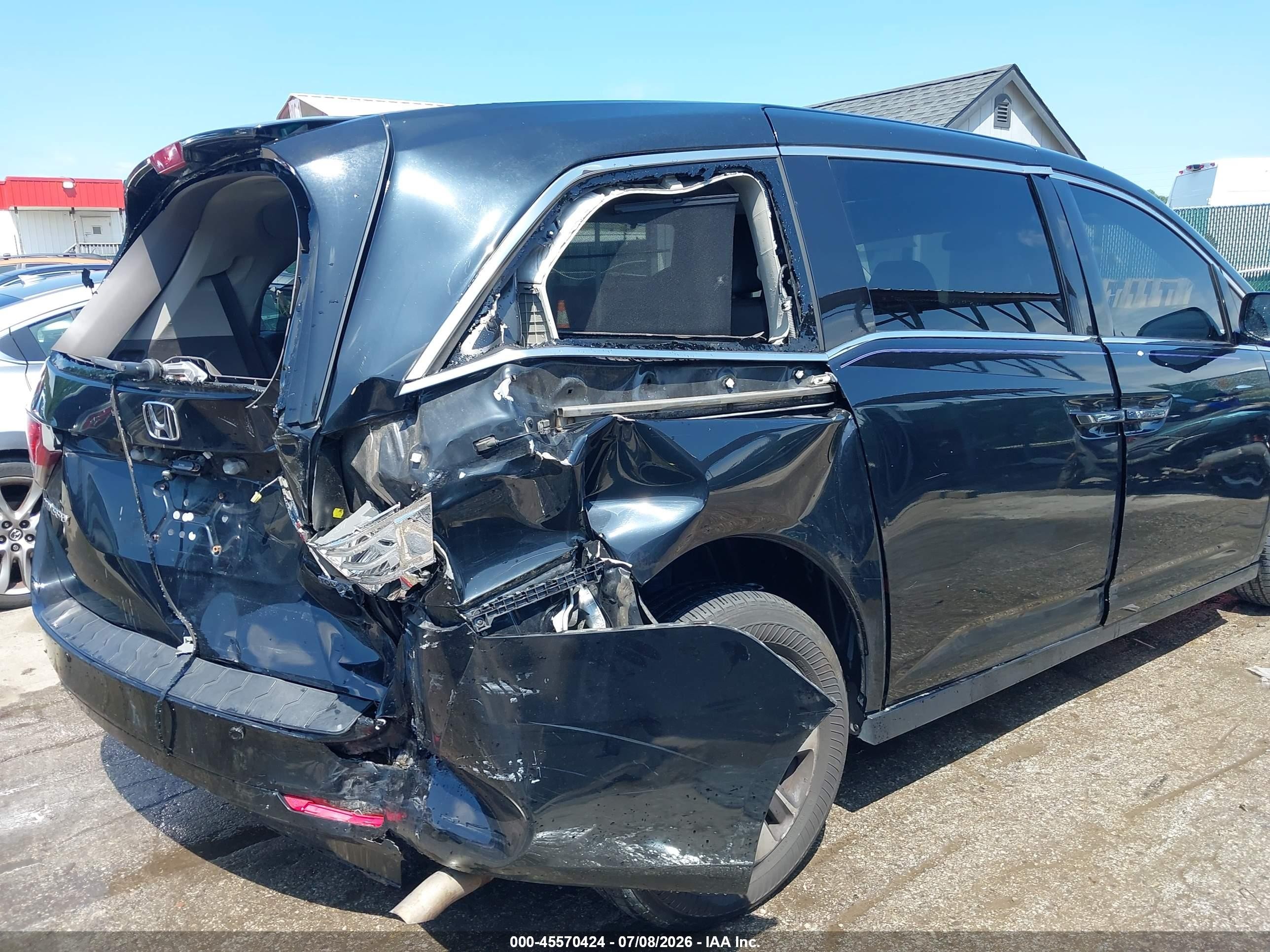 2014 Honda Odyssey Touring/touring Elite Black vin: 5FNRL5H93EB001831