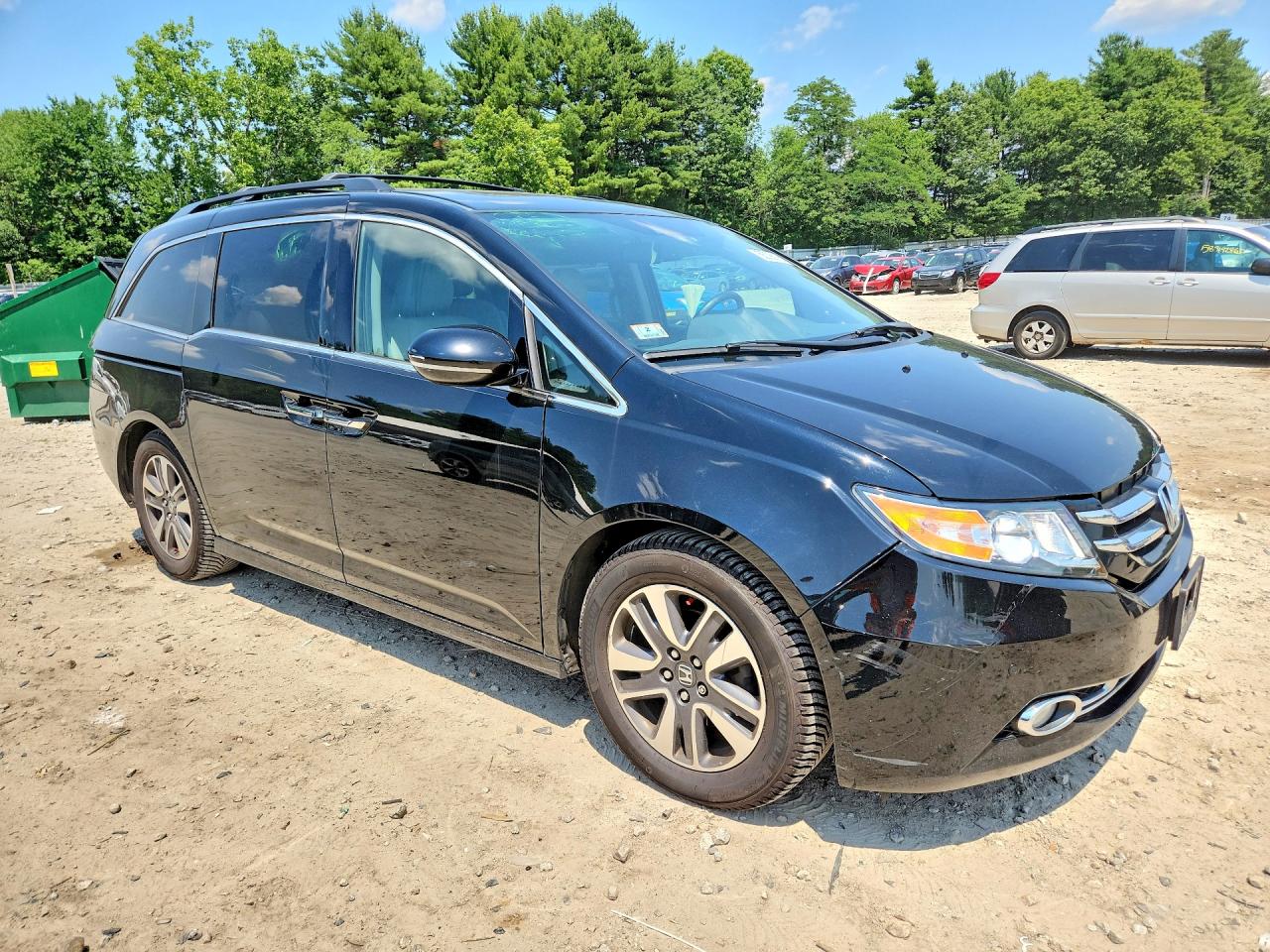 2014 Honda Odyssey Touring Black vin: 5FNRL5H93EB028656
