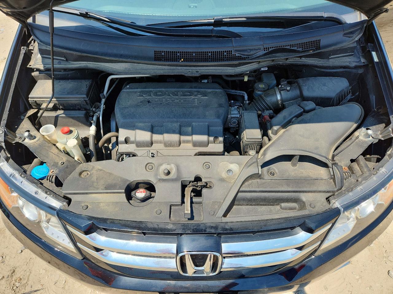 2014 Honda Odyssey Touring Black vin: 5FNRL5H93EB028656