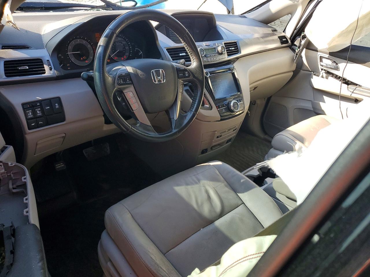 2014 Honda Odyssey Touring Black vin: 5FNRL5H93EB041066