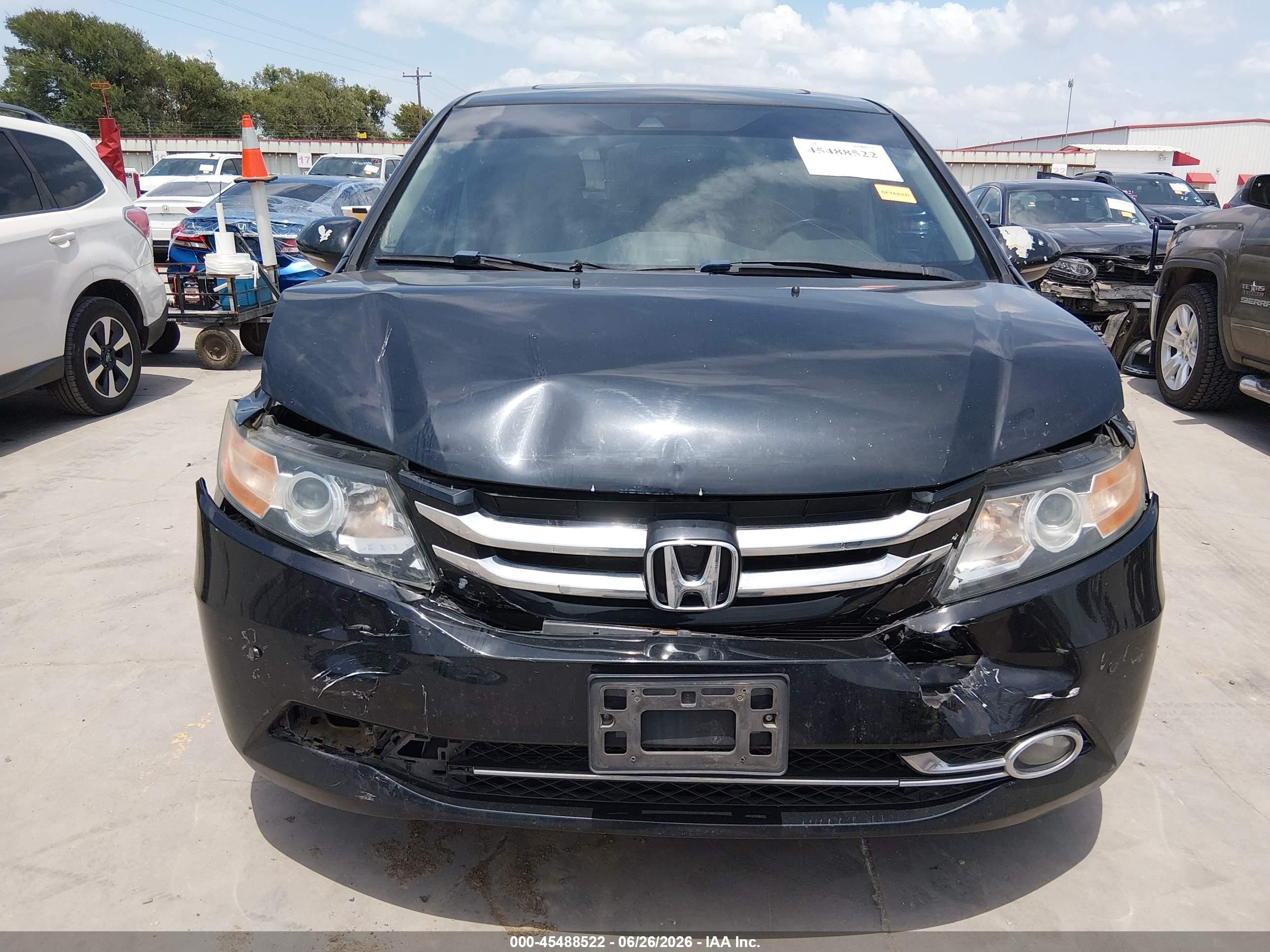 2014 Honda Odyssey Touring/touring Elite Black vin: 5FNRL5H93EB094382