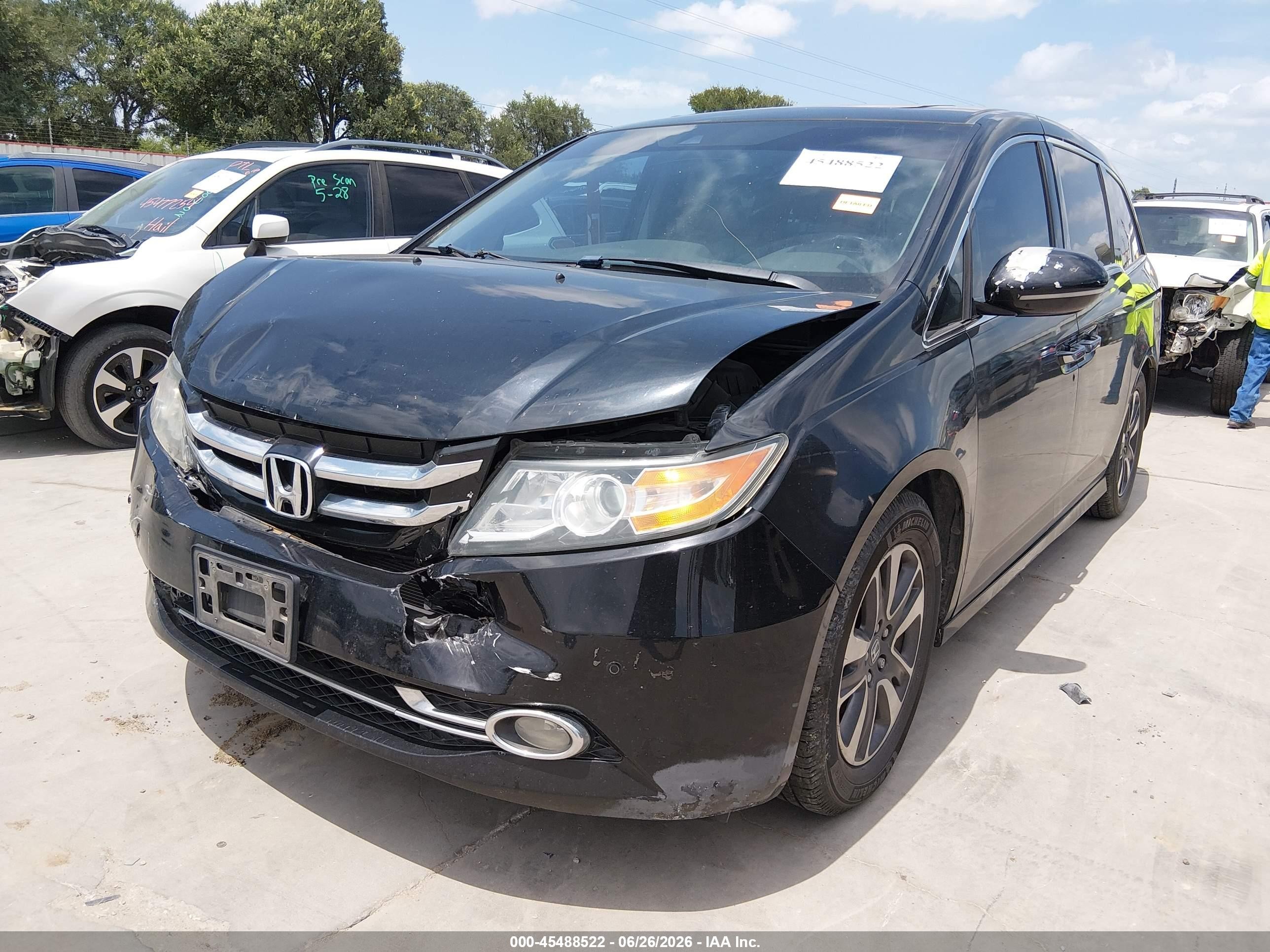2014 Honda Odyssey Touring/touring Elite Black vin: 5FNRL5H93EB094382