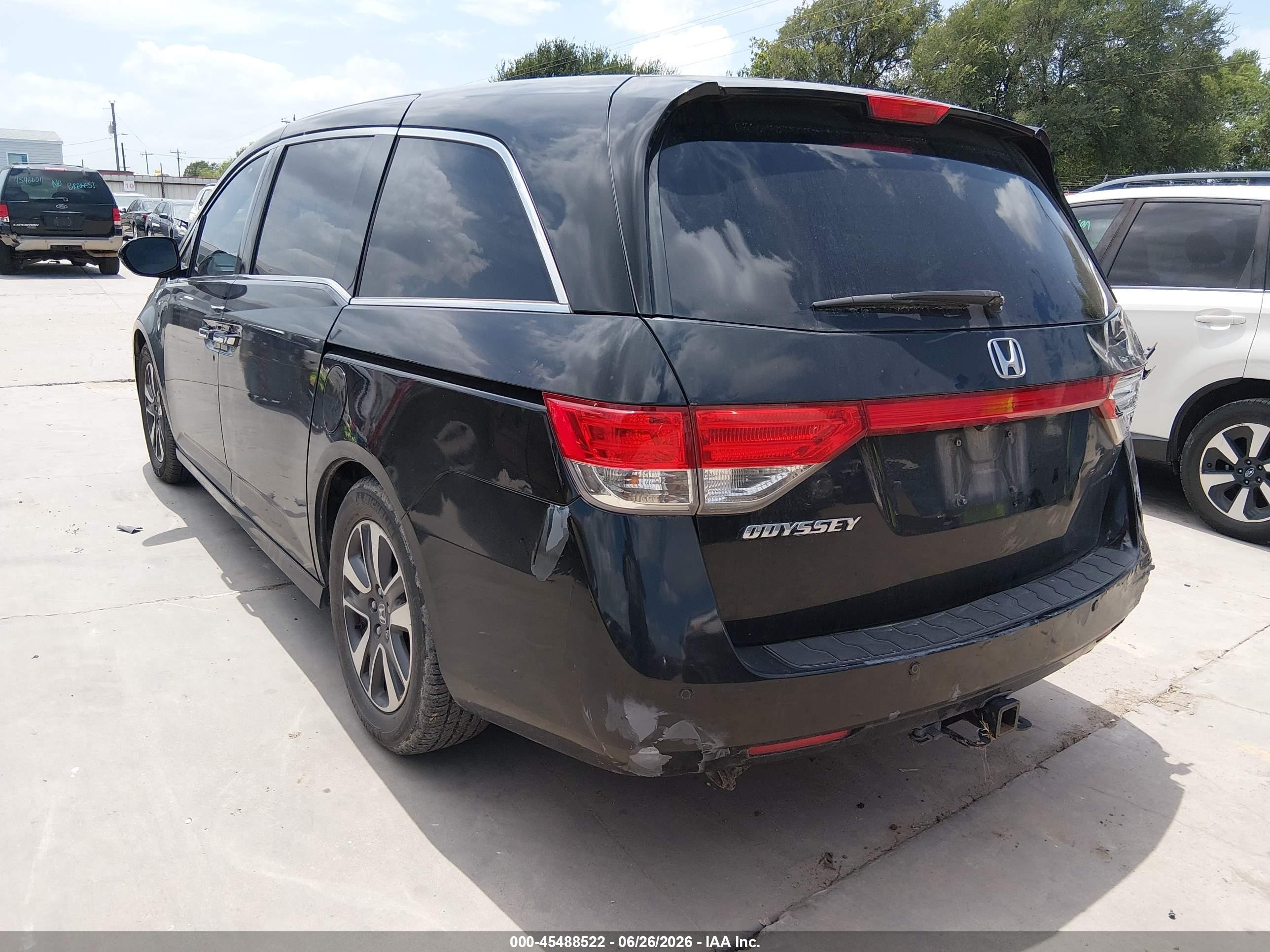 2014 Honda Odyssey Touring/touring Elite Black vin: 5FNRL5H93EB094382