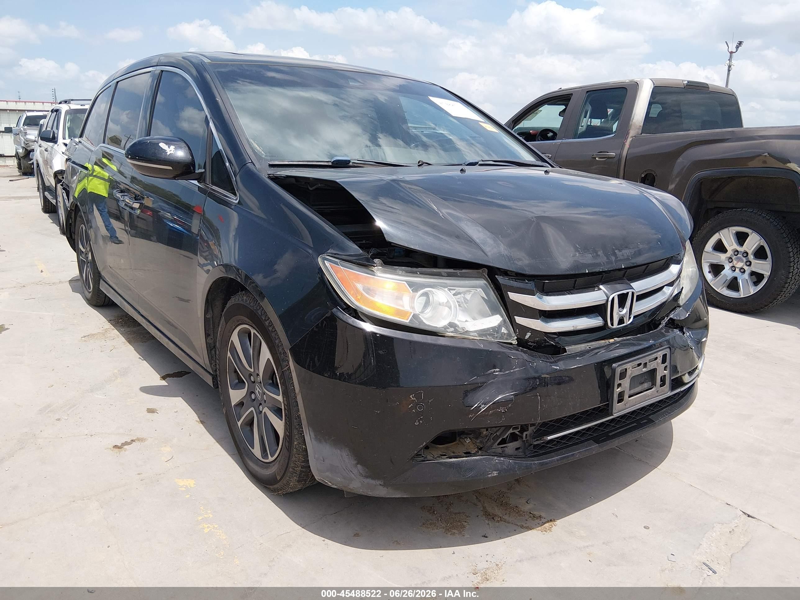 2014 Honda Odyssey Touring/touring Elite Black vin: 5FNRL5H93EB094382