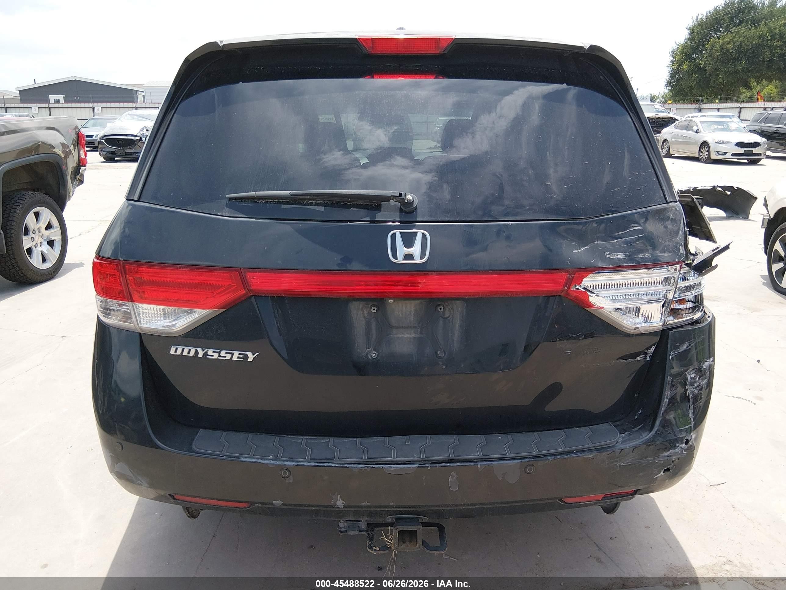 2014 Honda Odyssey Touring/touring Elite Black vin: 5FNRL5H93EB094382