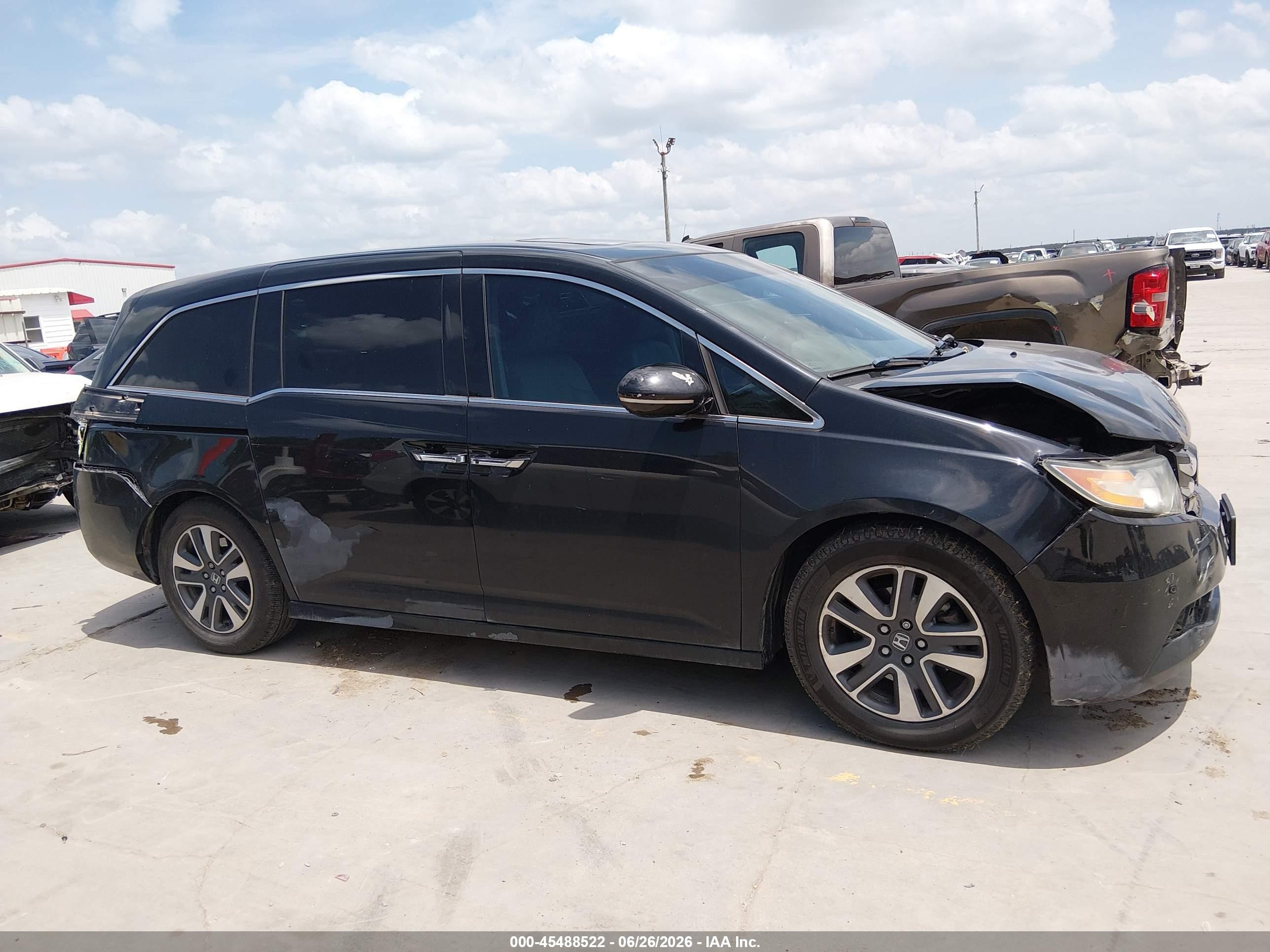 2014 Honda Odyssey Touring/touring Elite Black vin: 5FNRL5H93EB094382