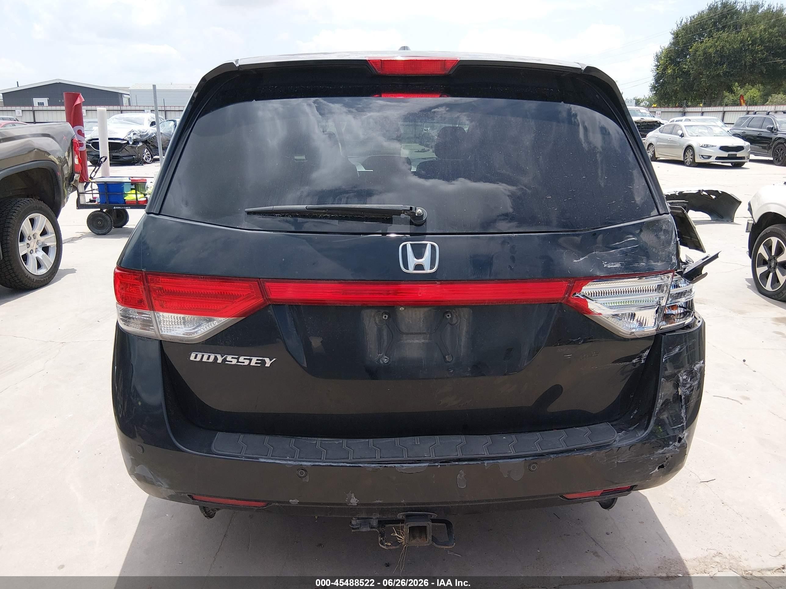 2014 Honda Odyssey Touring/touring Elite Black vin: 5FNRL5H93EB094382