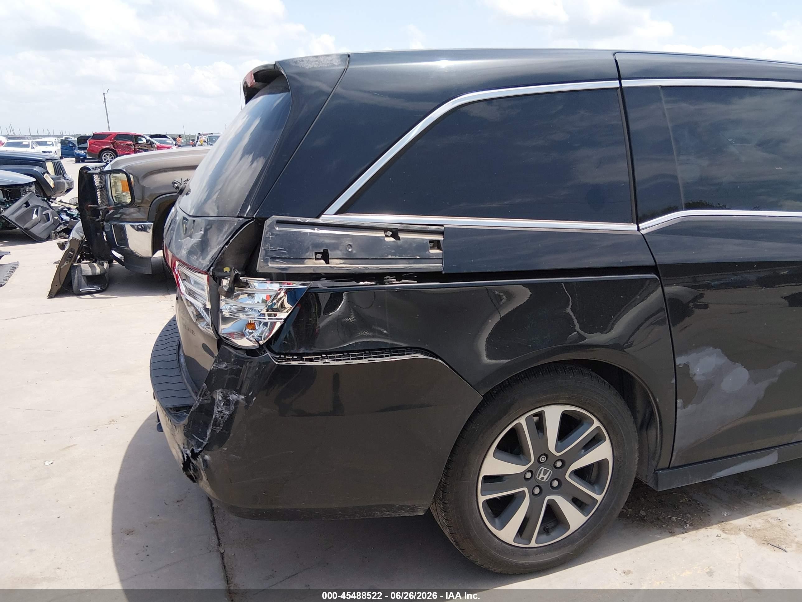 2014 Honda Odyssey Touring/touring Elite Black vin: 5FNRL5H93EB094382