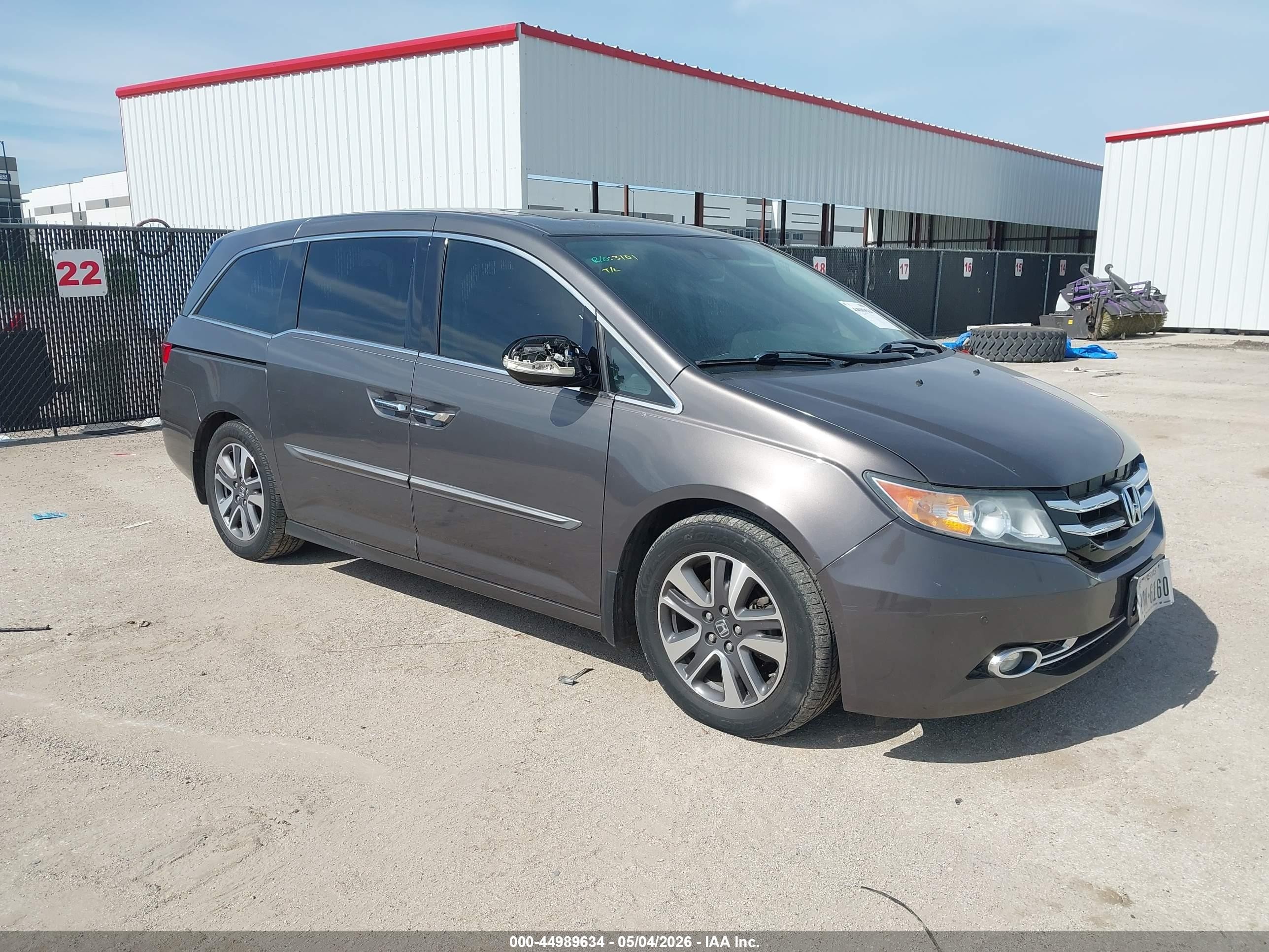2014 Honda Odyssey Touring/touring Elite Gray vin: 5FNRL5H93EB111679