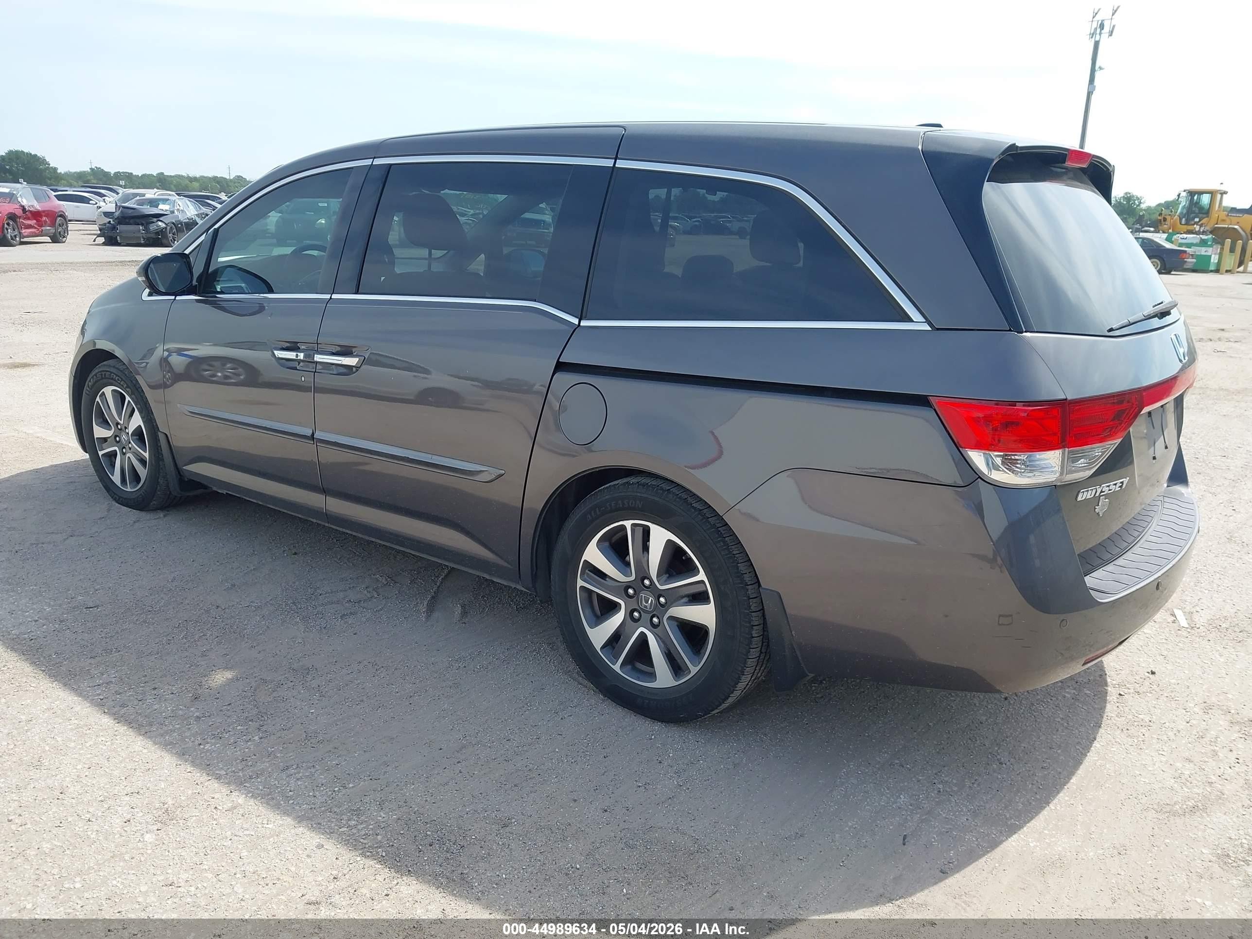 2014 Honda Odyssey Touring/touring Elite Gray vin: 5FNRL5H93EB111679