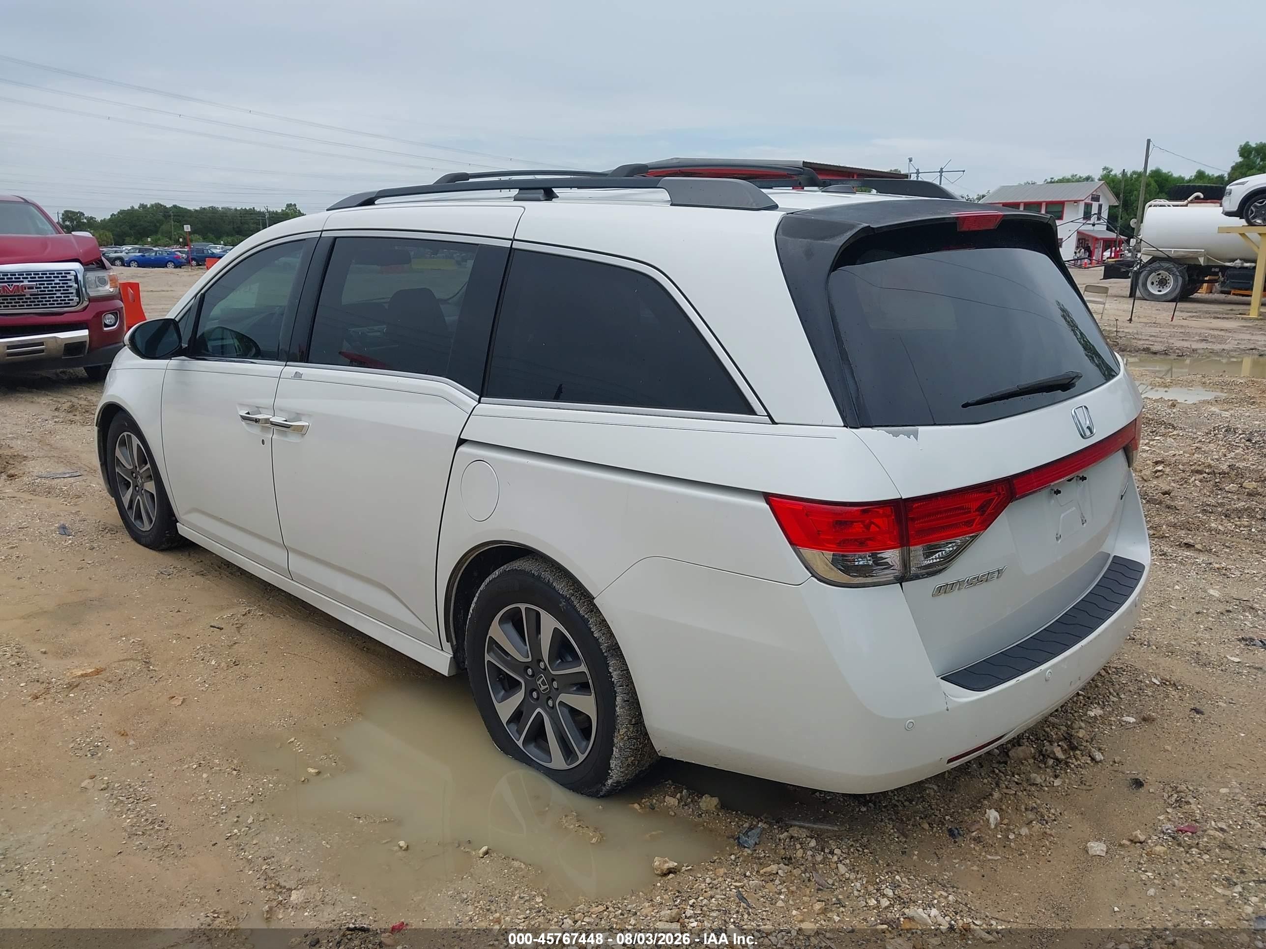 2014 Honda Odyssey Touring/touring Elite White vin: 5FNRL5H93EB125002