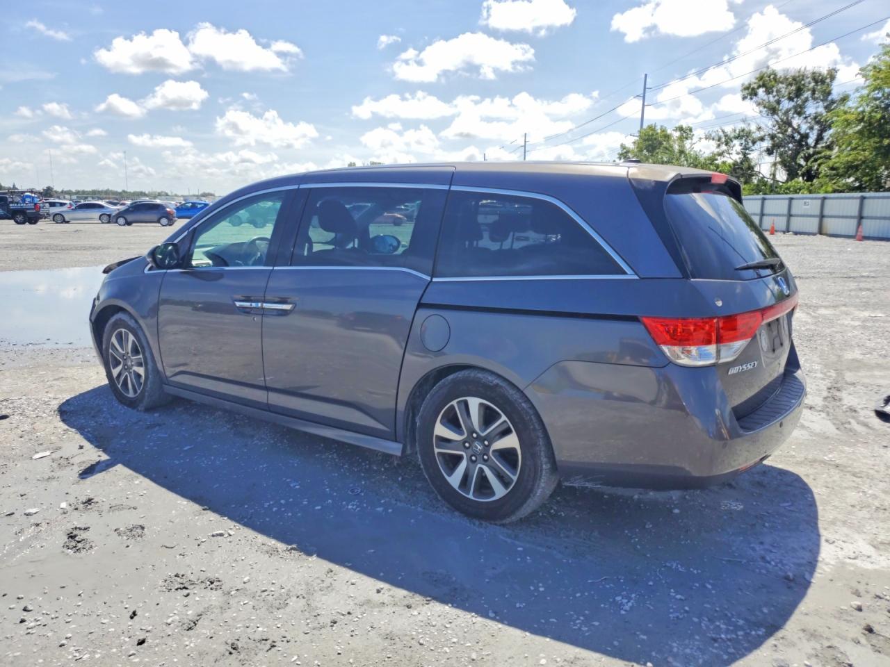 2015 Honda Odyssey Touring Gray vin: 5FNRL5H93FB070813