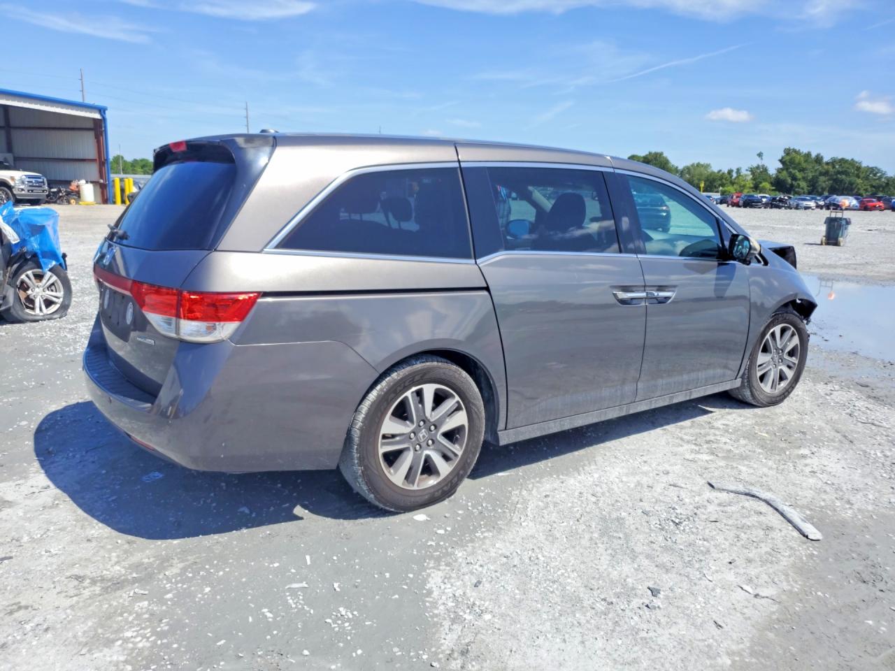 2015 Honda Odyssey Touring Gray vin: 5FNRL5H93FB070813