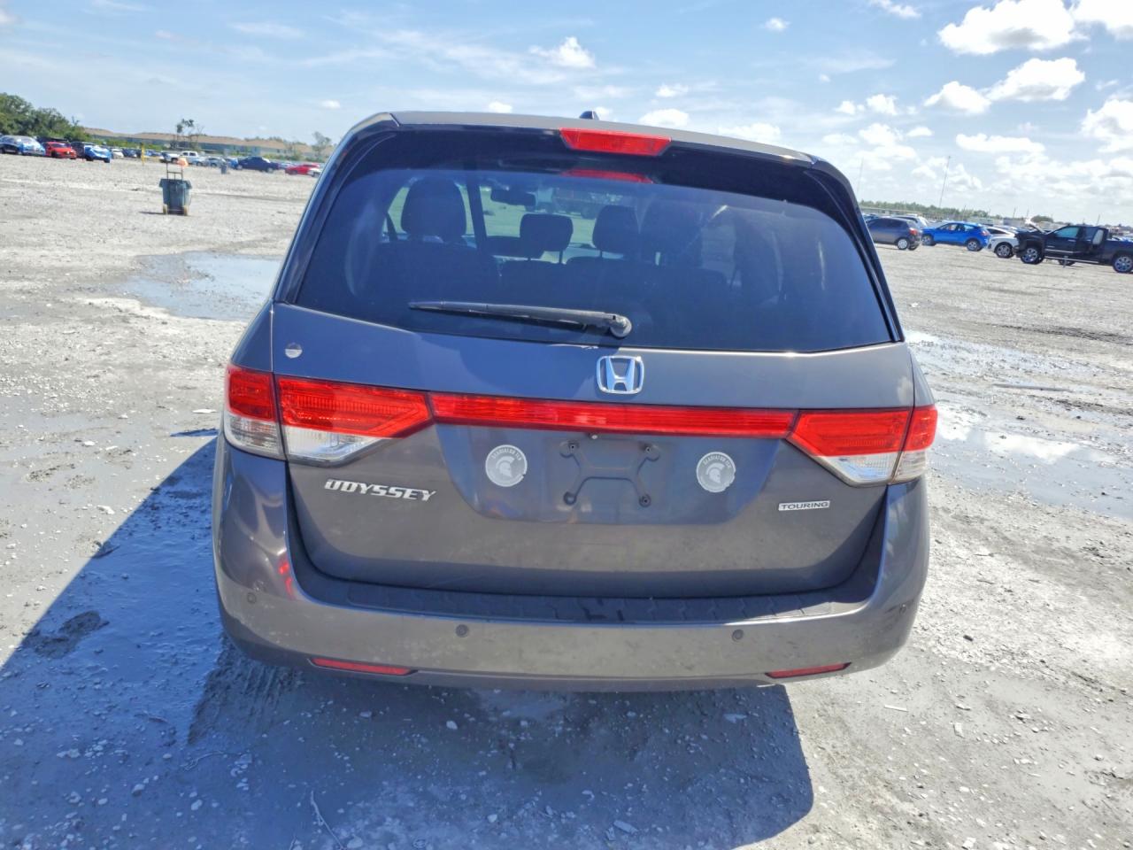 2015 Honda Odyssey Touring Gray vin: 5FNRL5H93FB070813