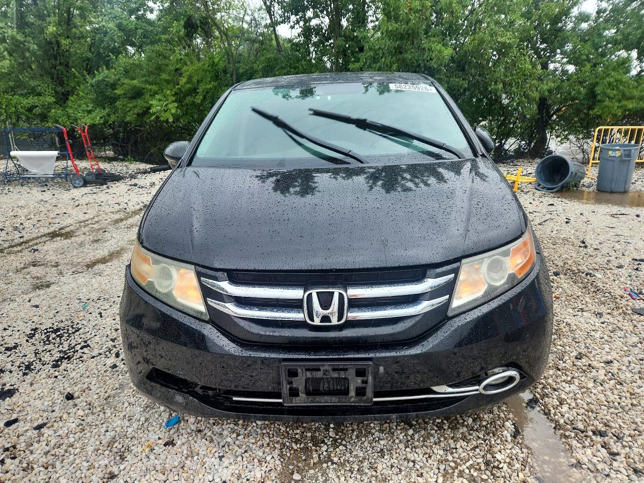 2015 Honda Odyssey Touring Black vin: 5FNRL5H93FB104345