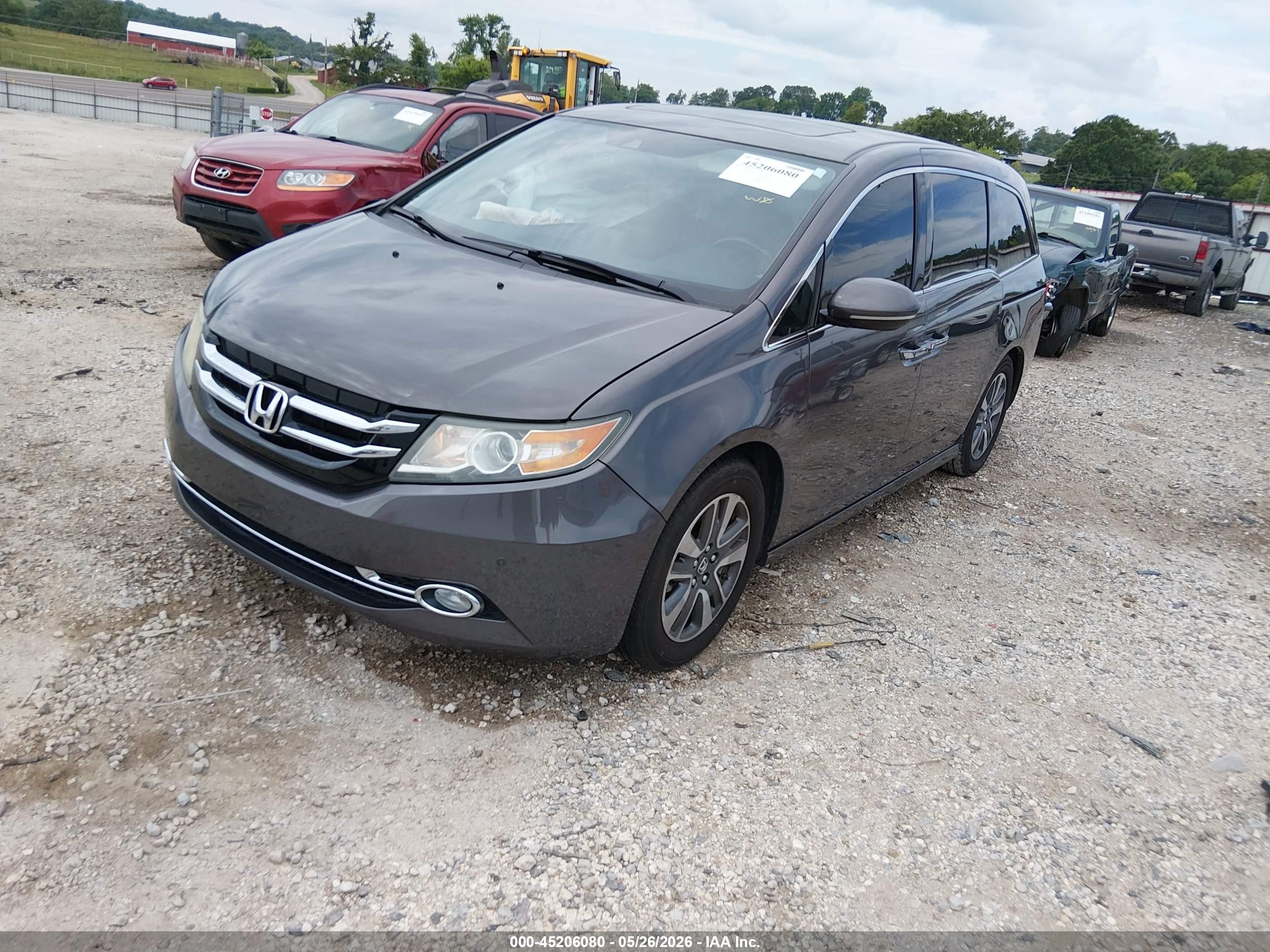 2016 Honda Odyssey Touring/touring Elite Gray vin: 5FNRL5H93GB054354